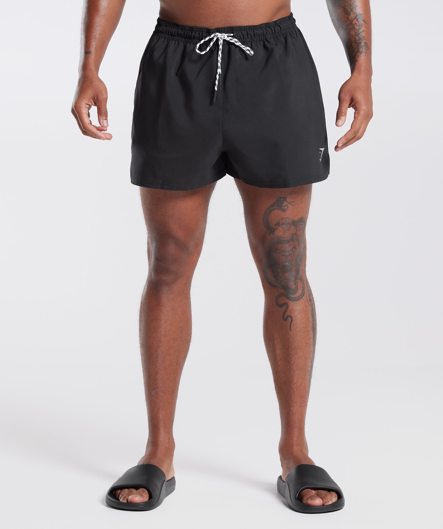 3" Swim Shorts in Black