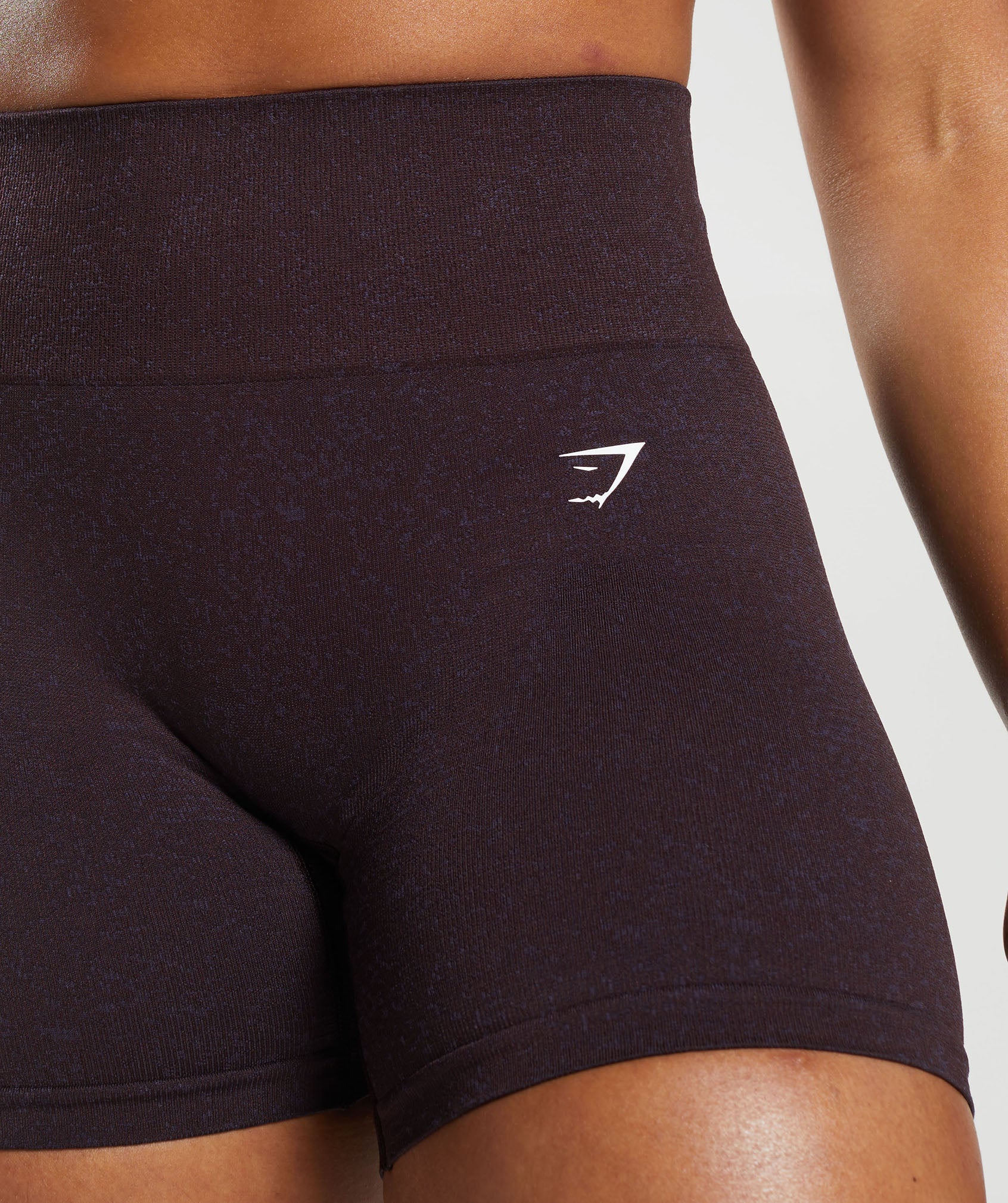 Adapt Fleck Seamless Shorts in Plum Brown/Dewberry Purple - view 5