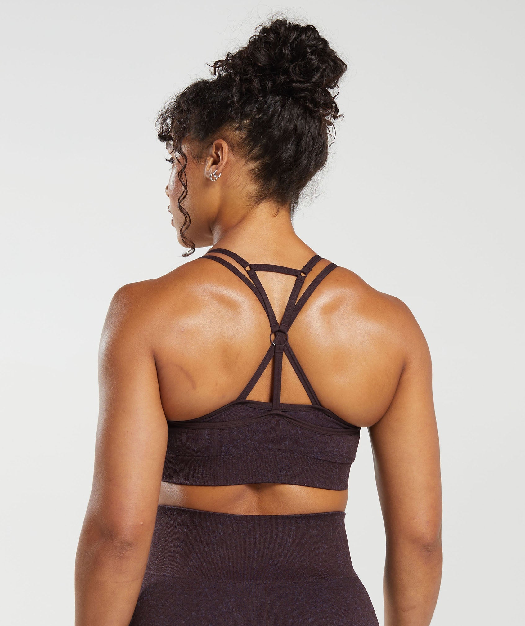 Gymshark Bandeau Sports Bra - Shadow Brown