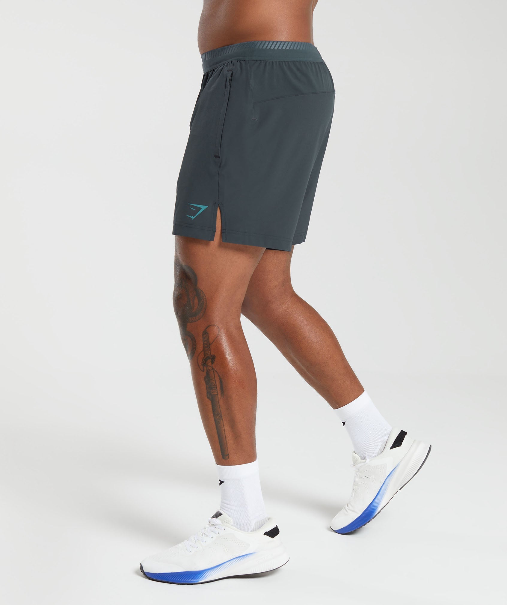 Apex 5" Hybrid Shorts in Darkest Teal - view 3