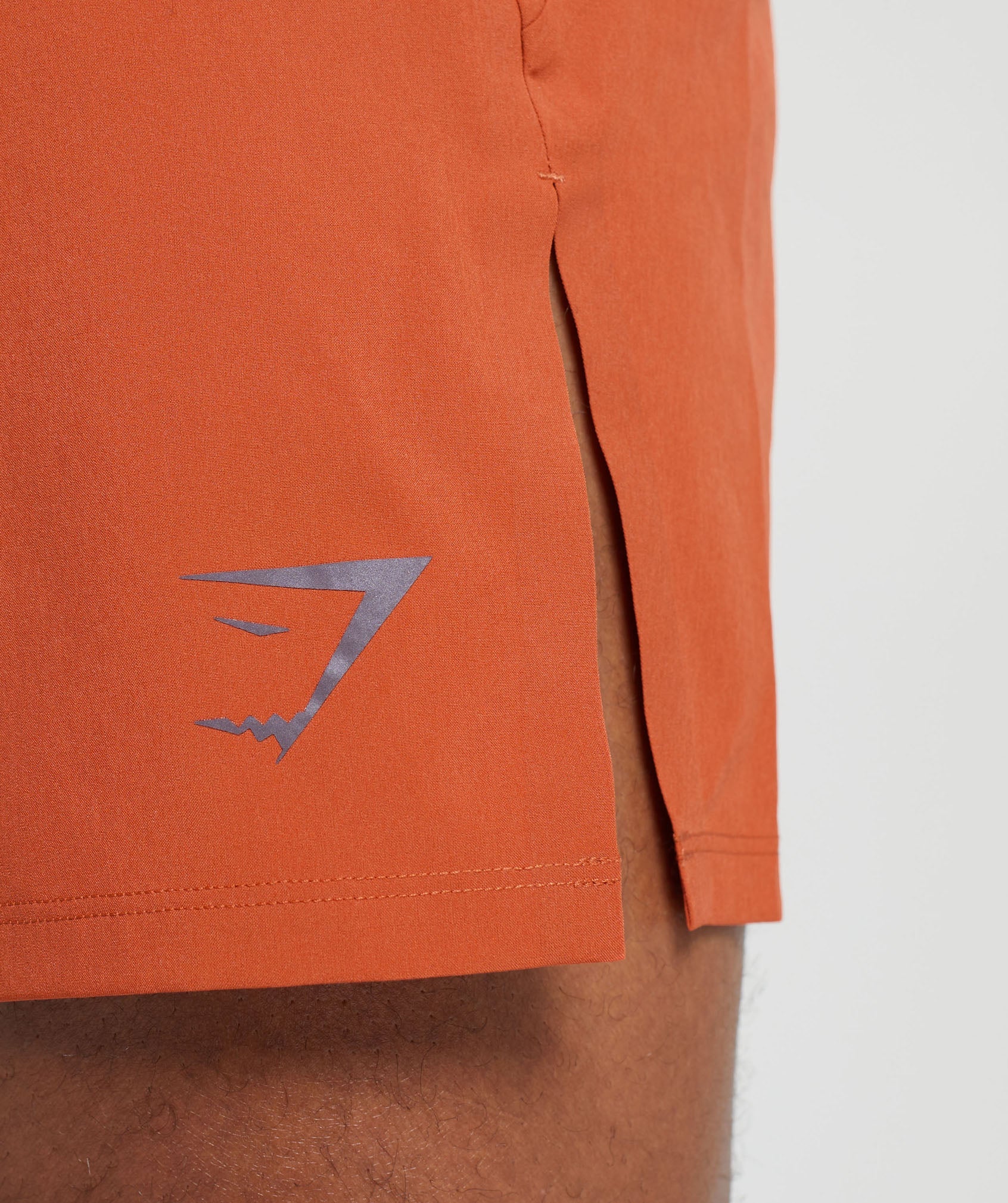 Apex Run 4" Shorts in Rust Orange - view 5