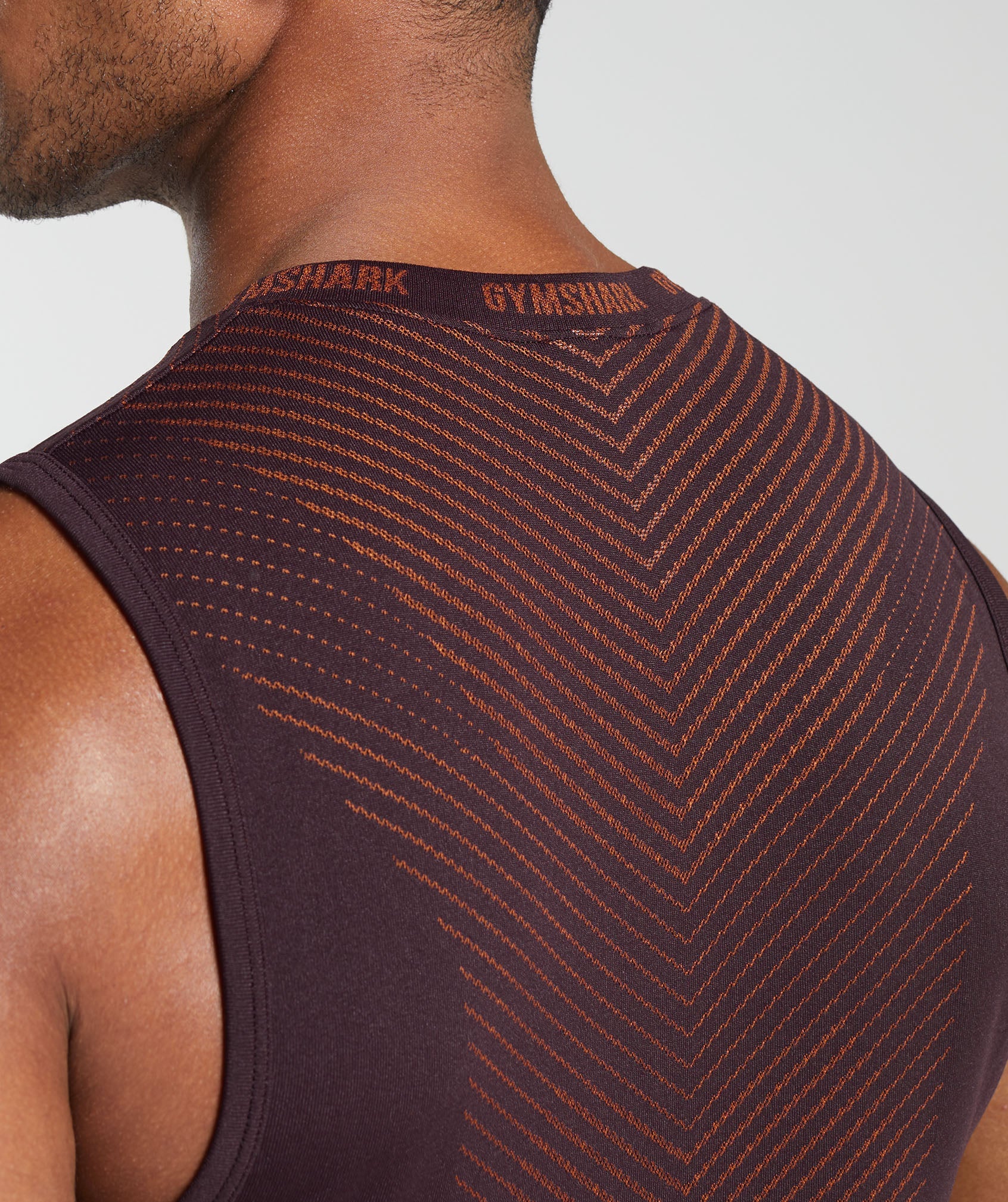 Apex Seamless Tank in Plum Brown/Rust Orange - view 5