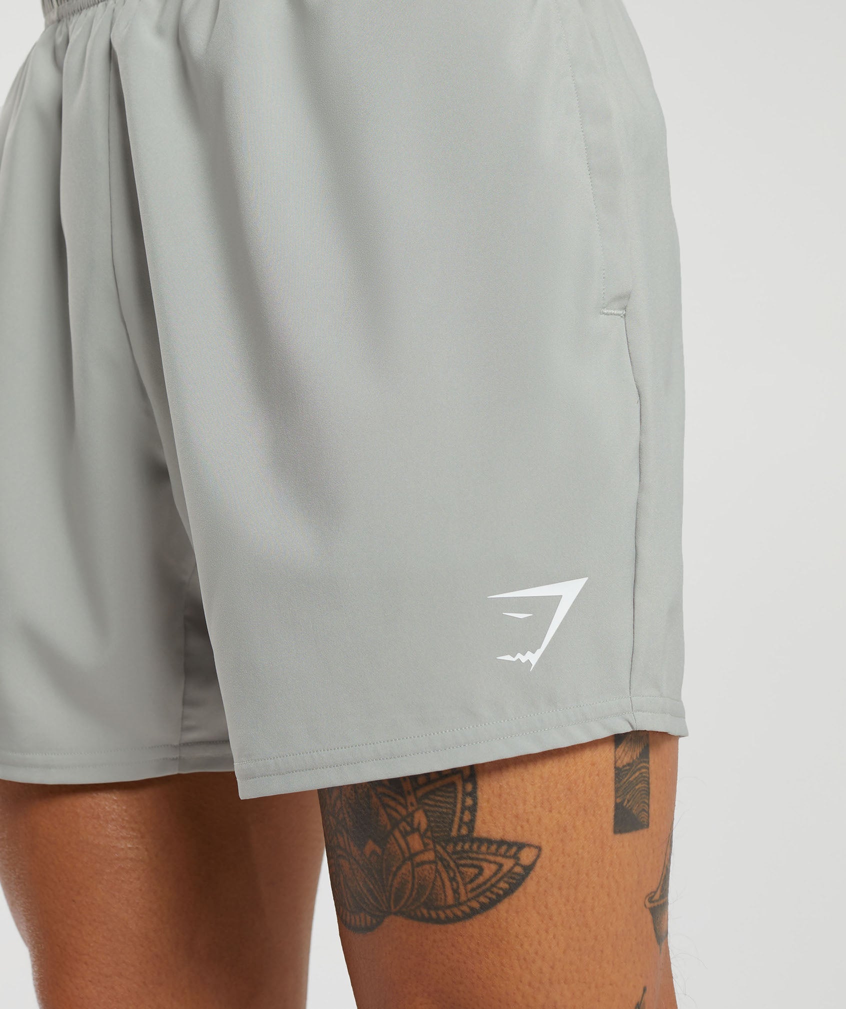 Arrival 5" Shorts in Stone Grey - view 5