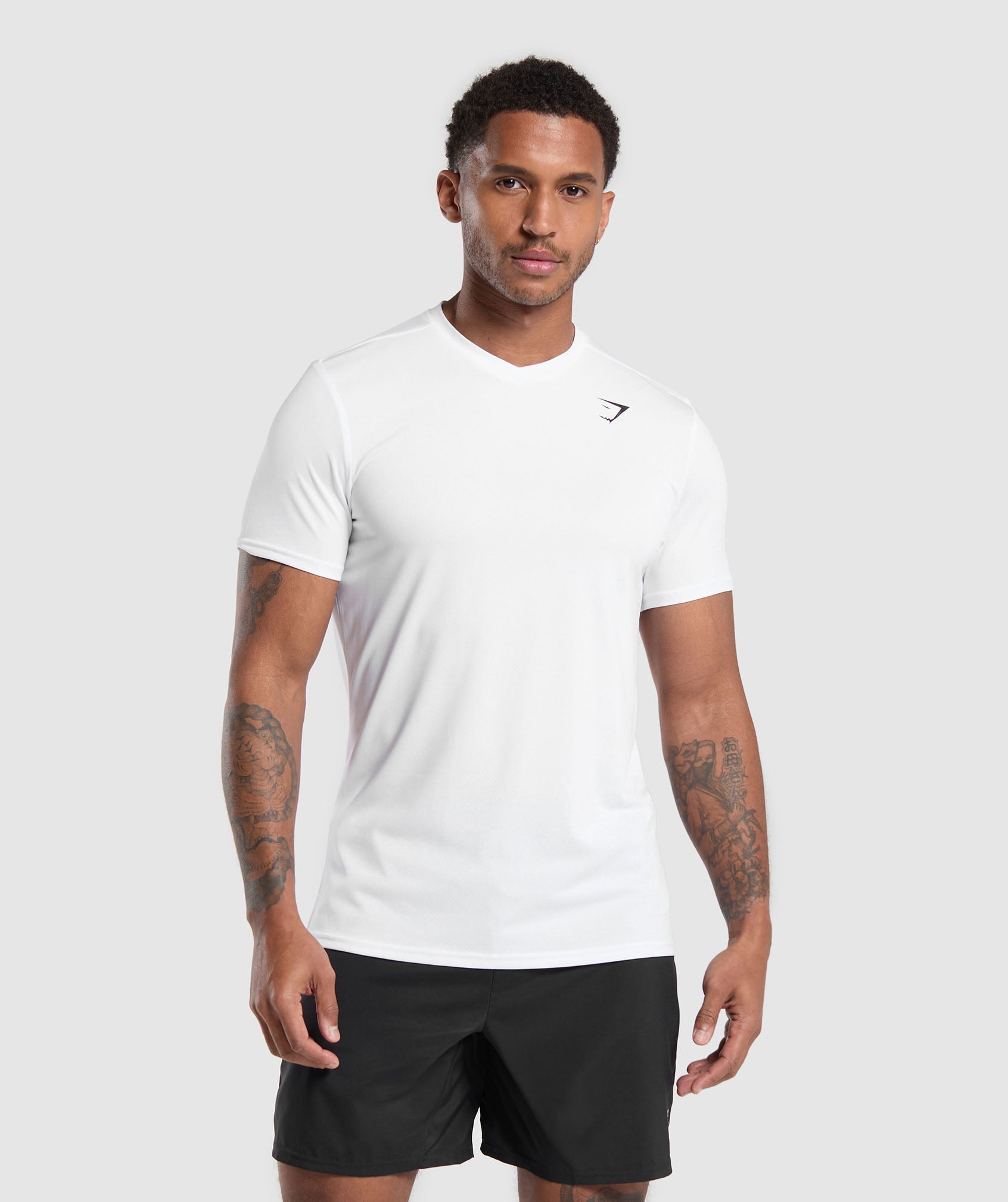 Arrival V-Neck T Shirt in White - view 1