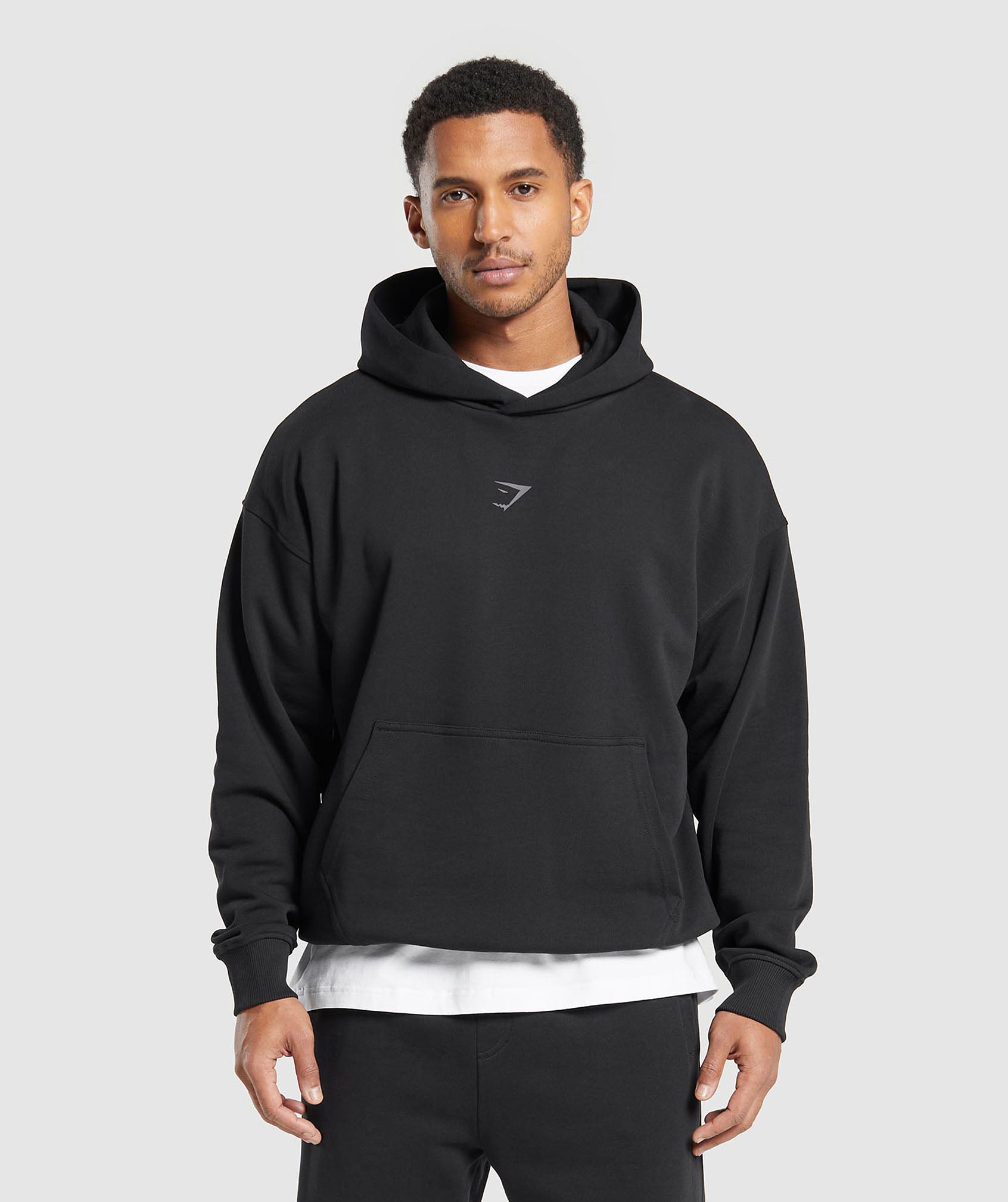 Built in the UK Hoodie in Black - view 2