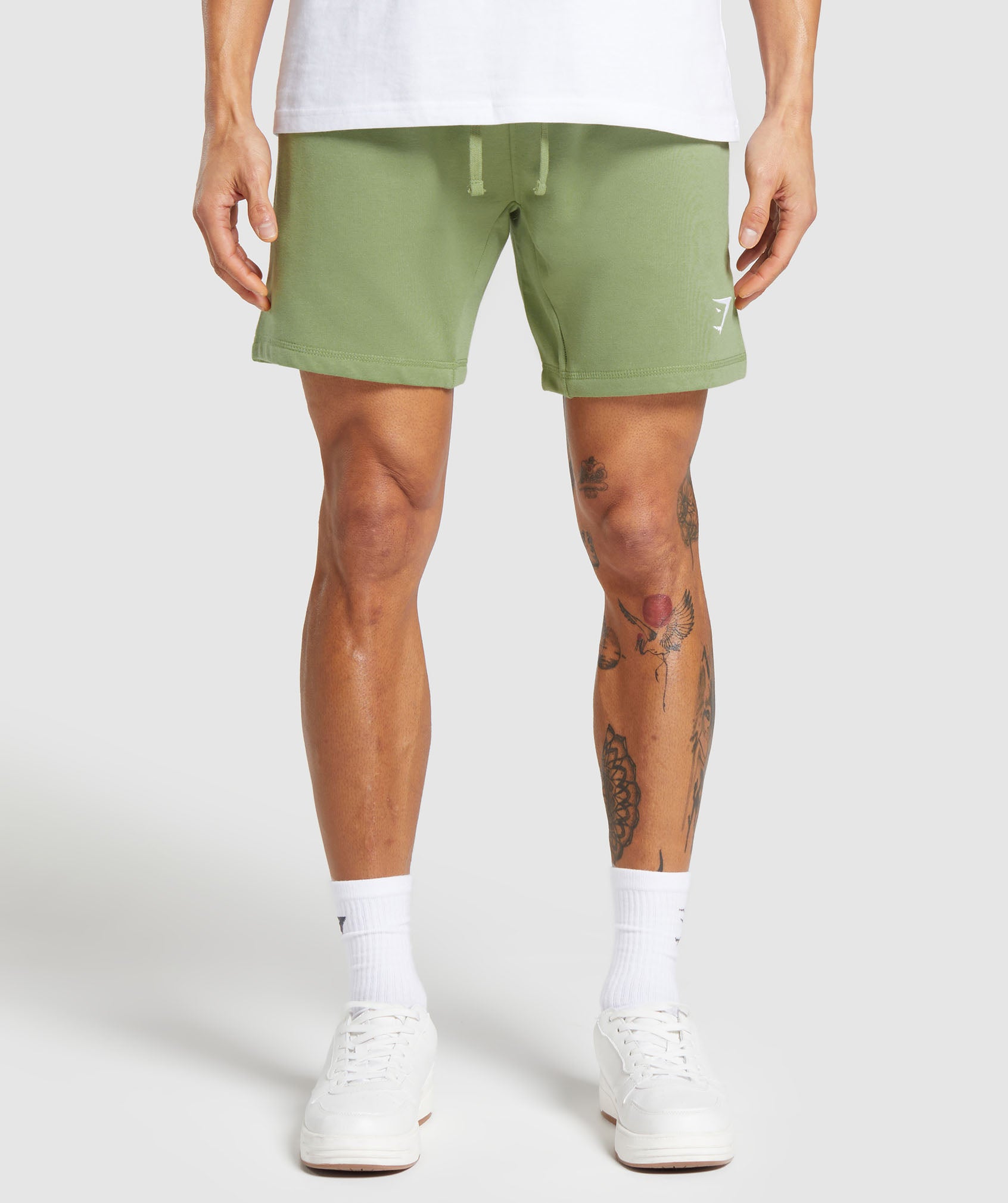 Crest Shorts in Natural Sage Green
