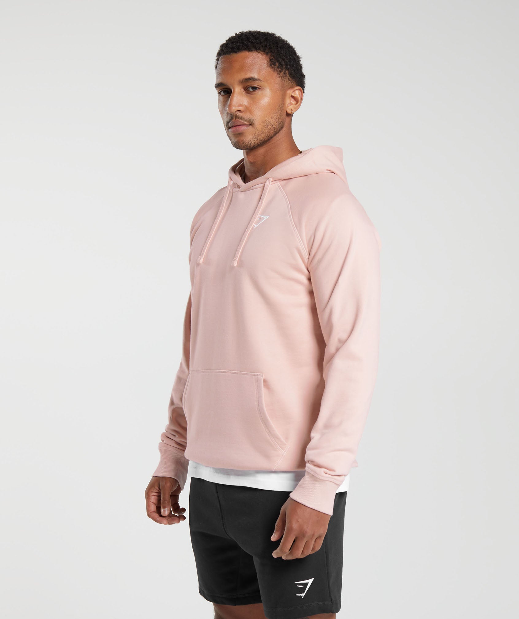 Crest Hoodie in Misty Pink