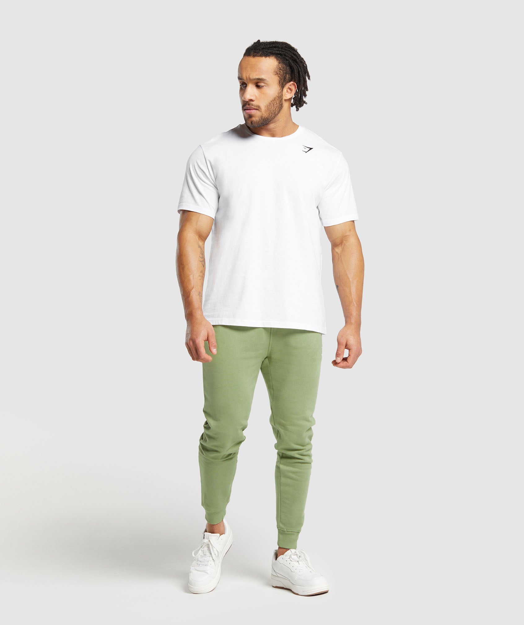 Crest Joggers in Natural Sage Green - view 3