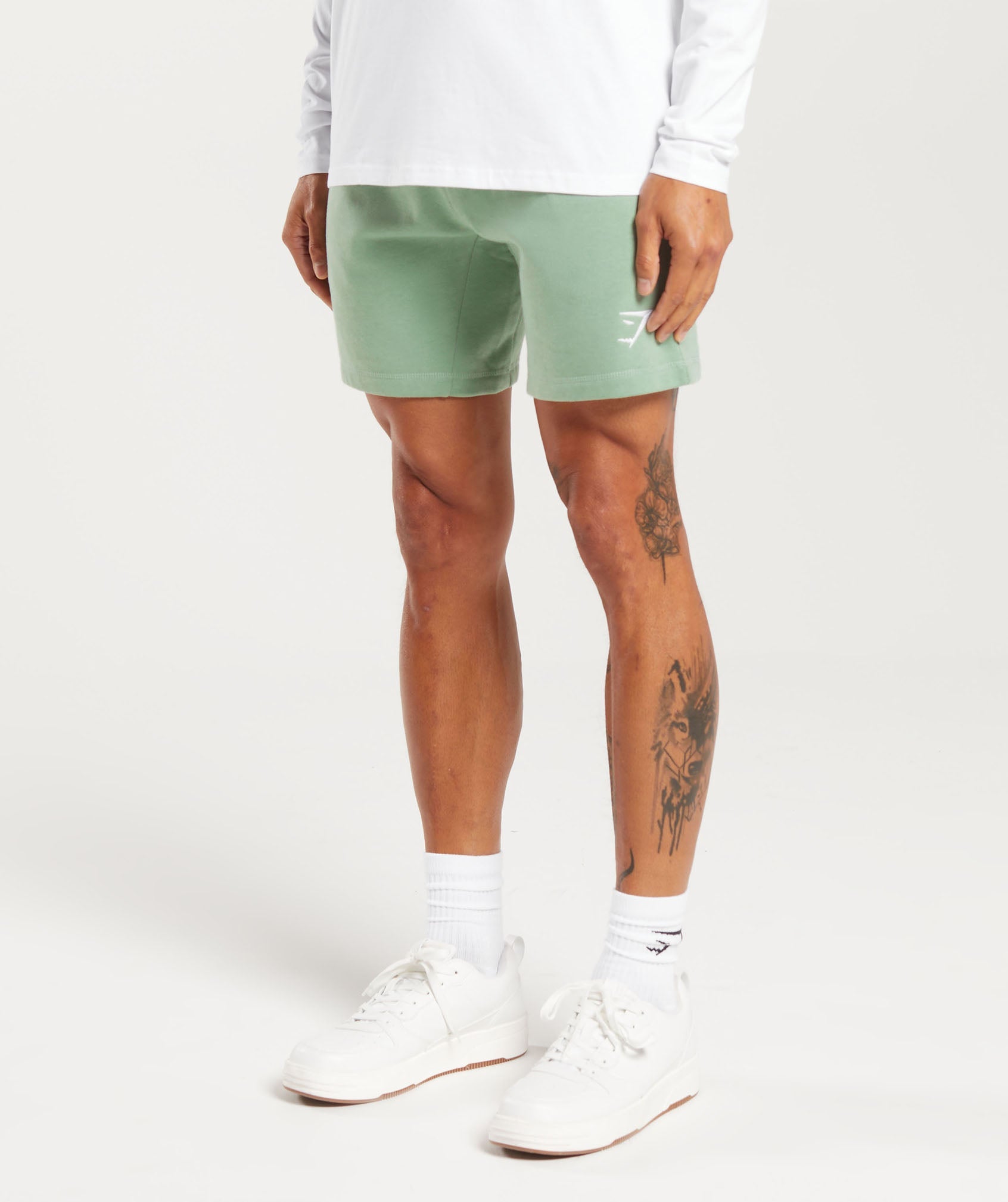 Crest Shorts in Desert Sage Green - view 3