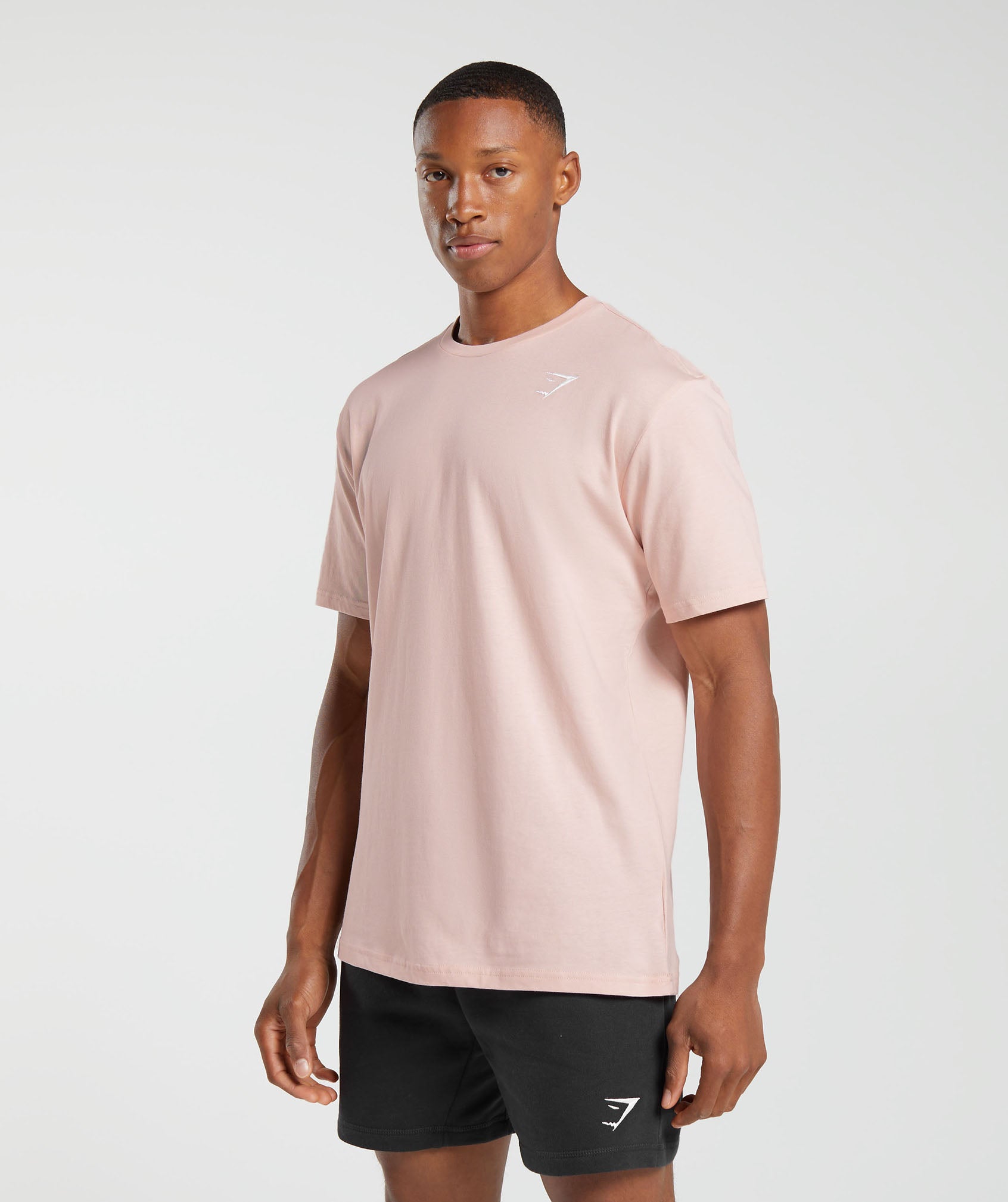 Crest T-Shirt in Misty Pink