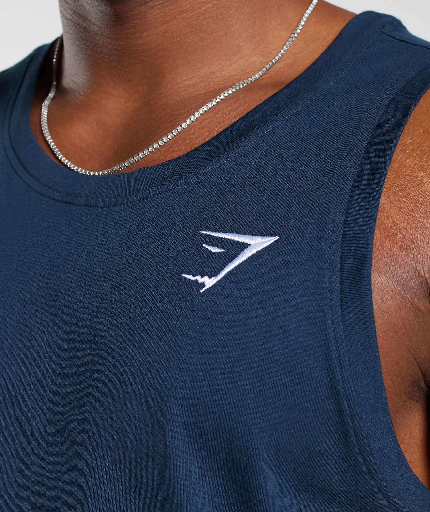 Crest Tank in Navy