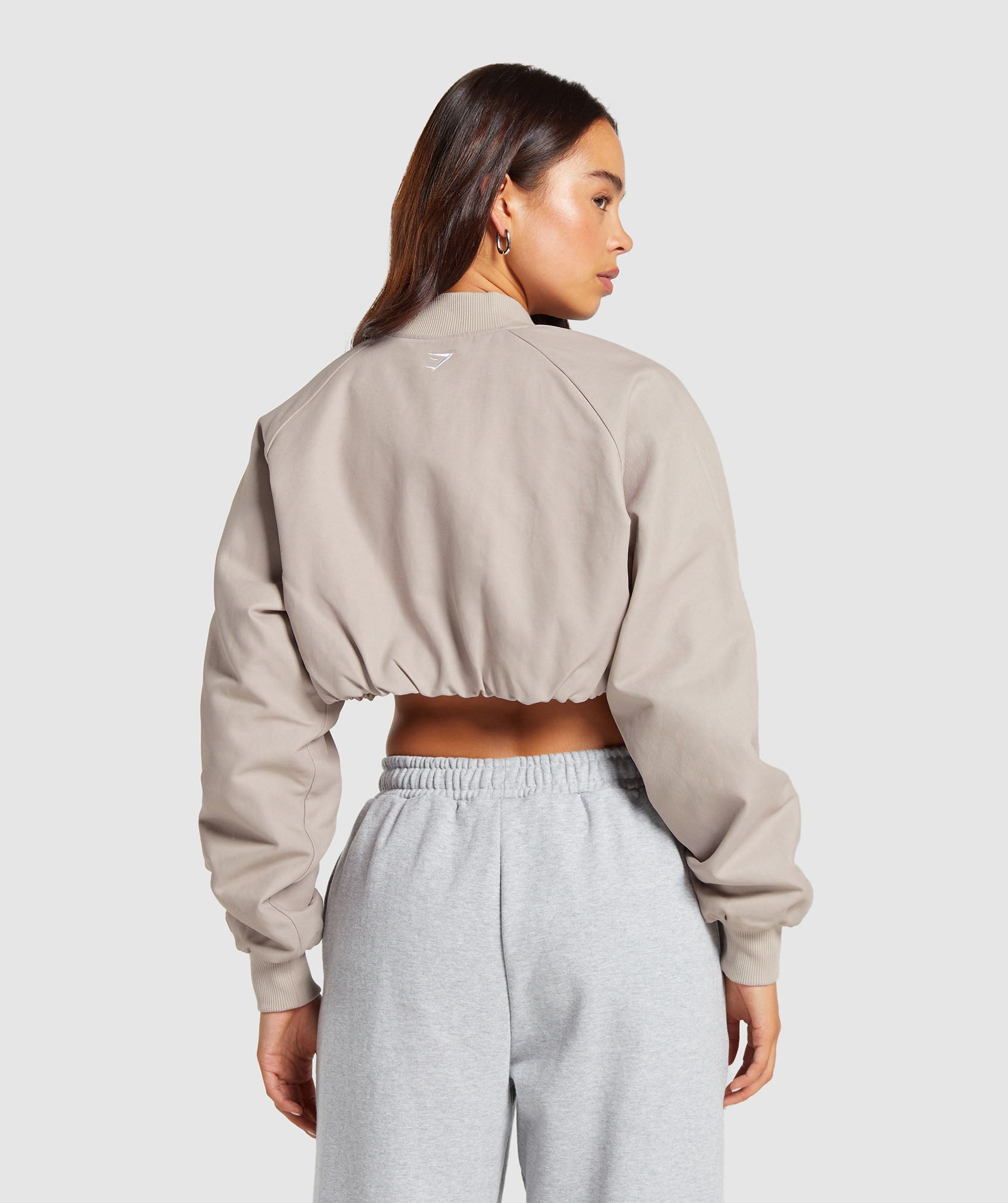 Cropped Bomber Jacket