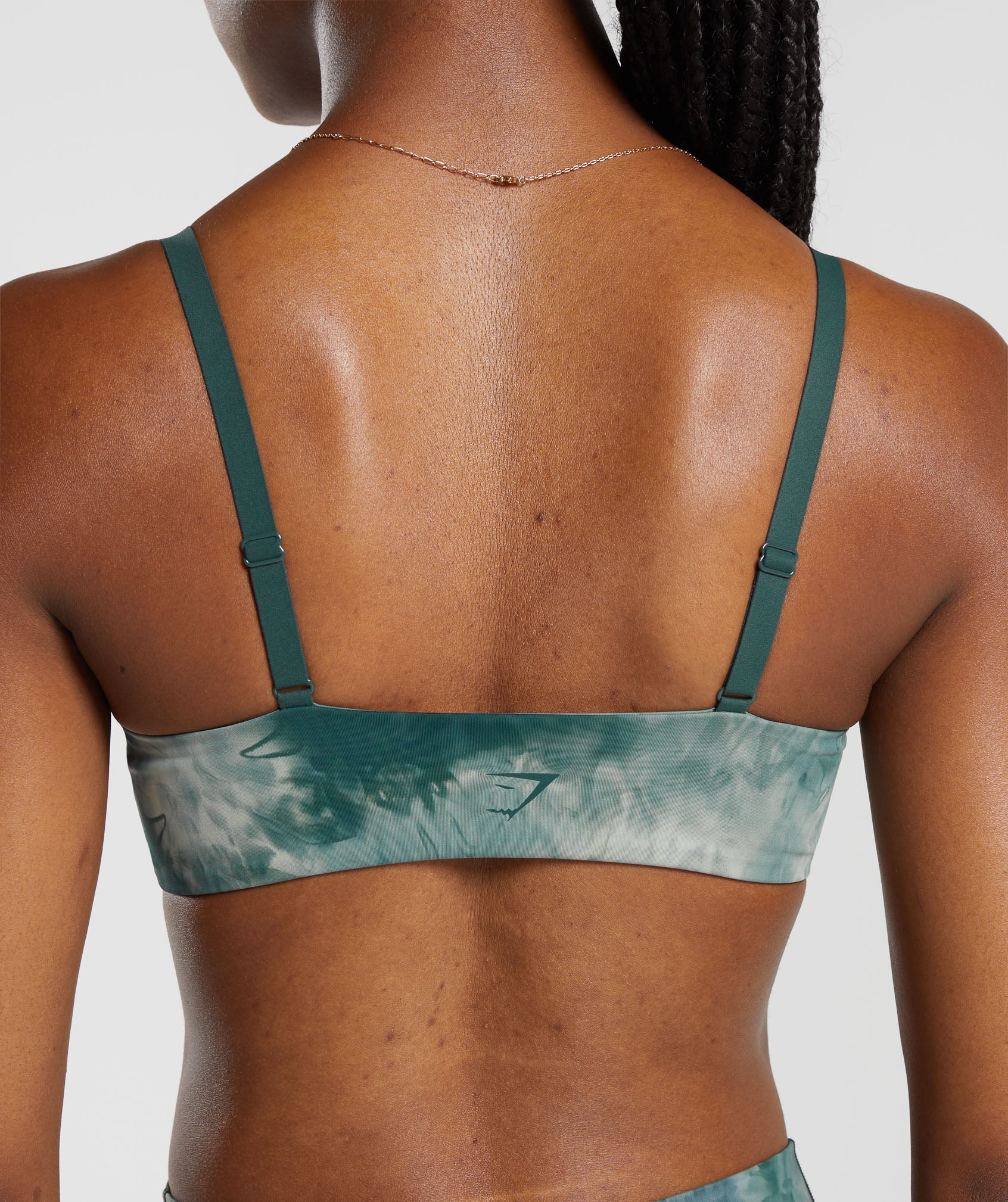 Elevate Twist Front Spray Dye Bralette in Stone Grey/Fog Green - view 6