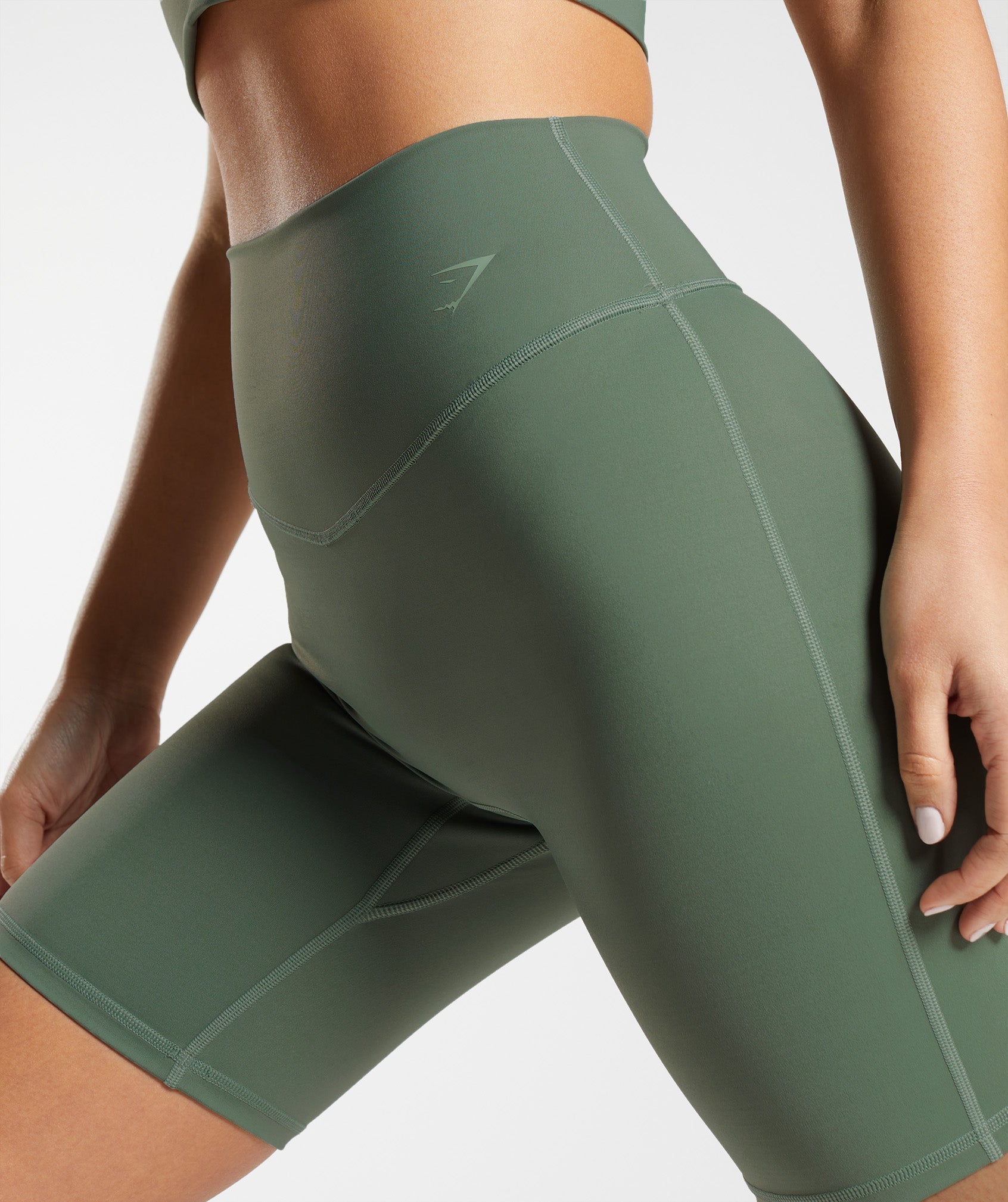 Elevate Cycling Shorts in Willow Green - view 3