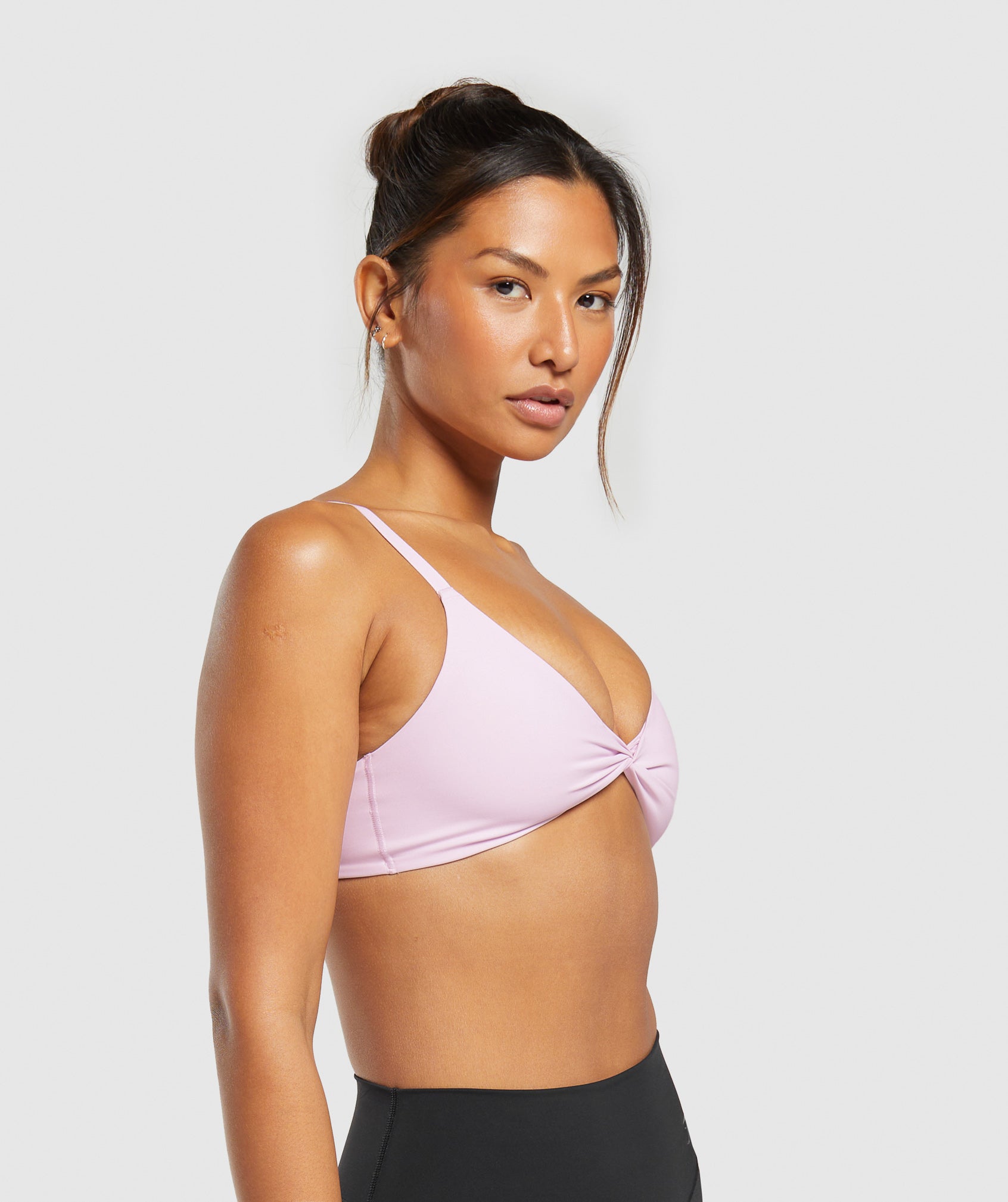 Elevate Twist Front Bralette in Lemonade Pink - view 3