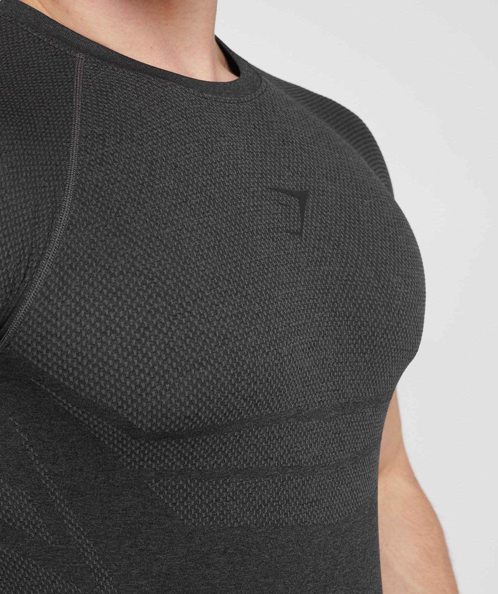 Elite Seamless T-Shirt in Black/Dark Grey - view 6