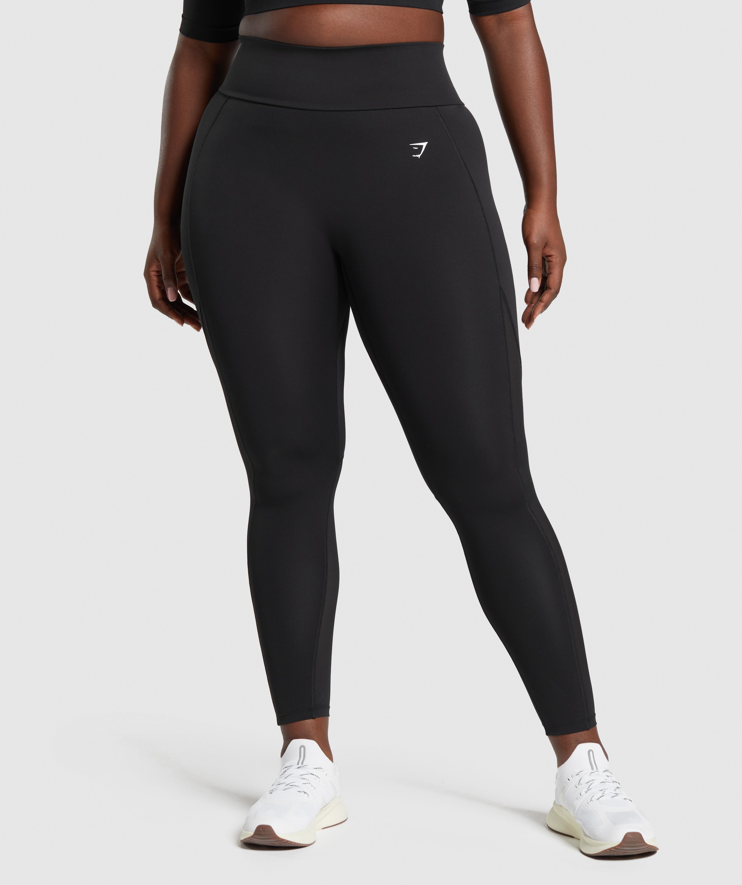 Everyday Mesh Legging in Black - view 3