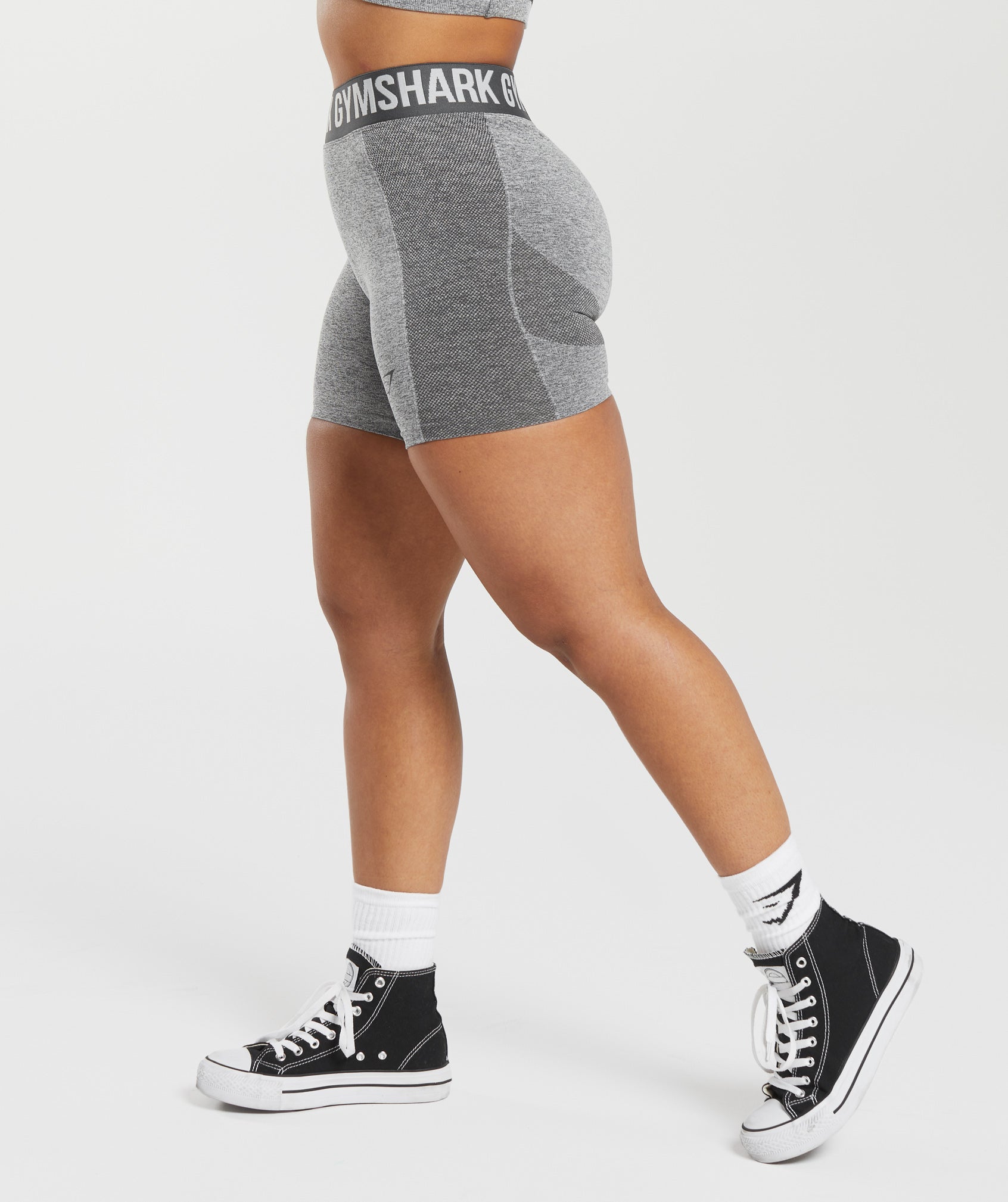 Flex Shorts in Charcoal Marl - view 3