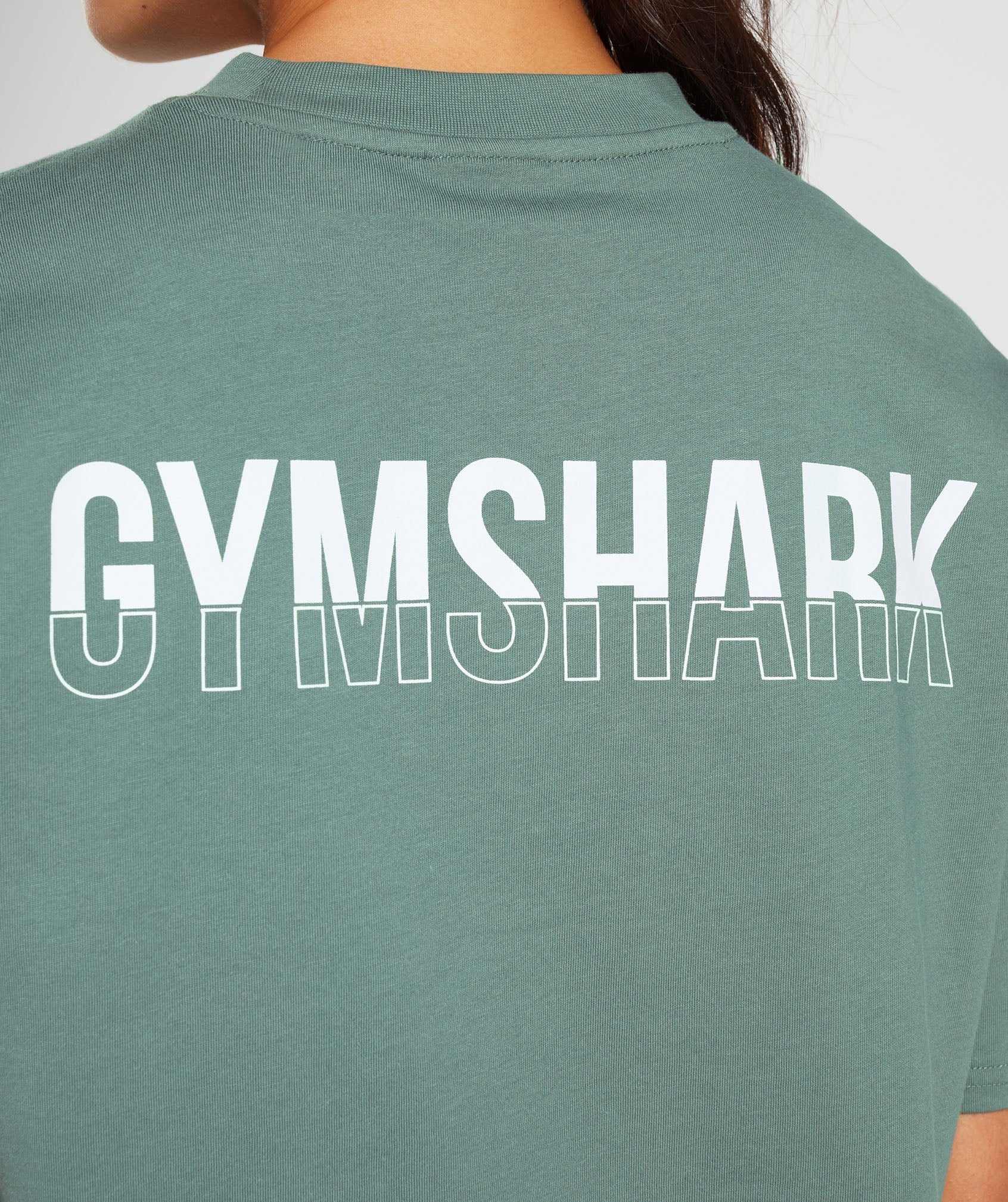 Gymshark Fraction Oversized T-Shirt - Black/White