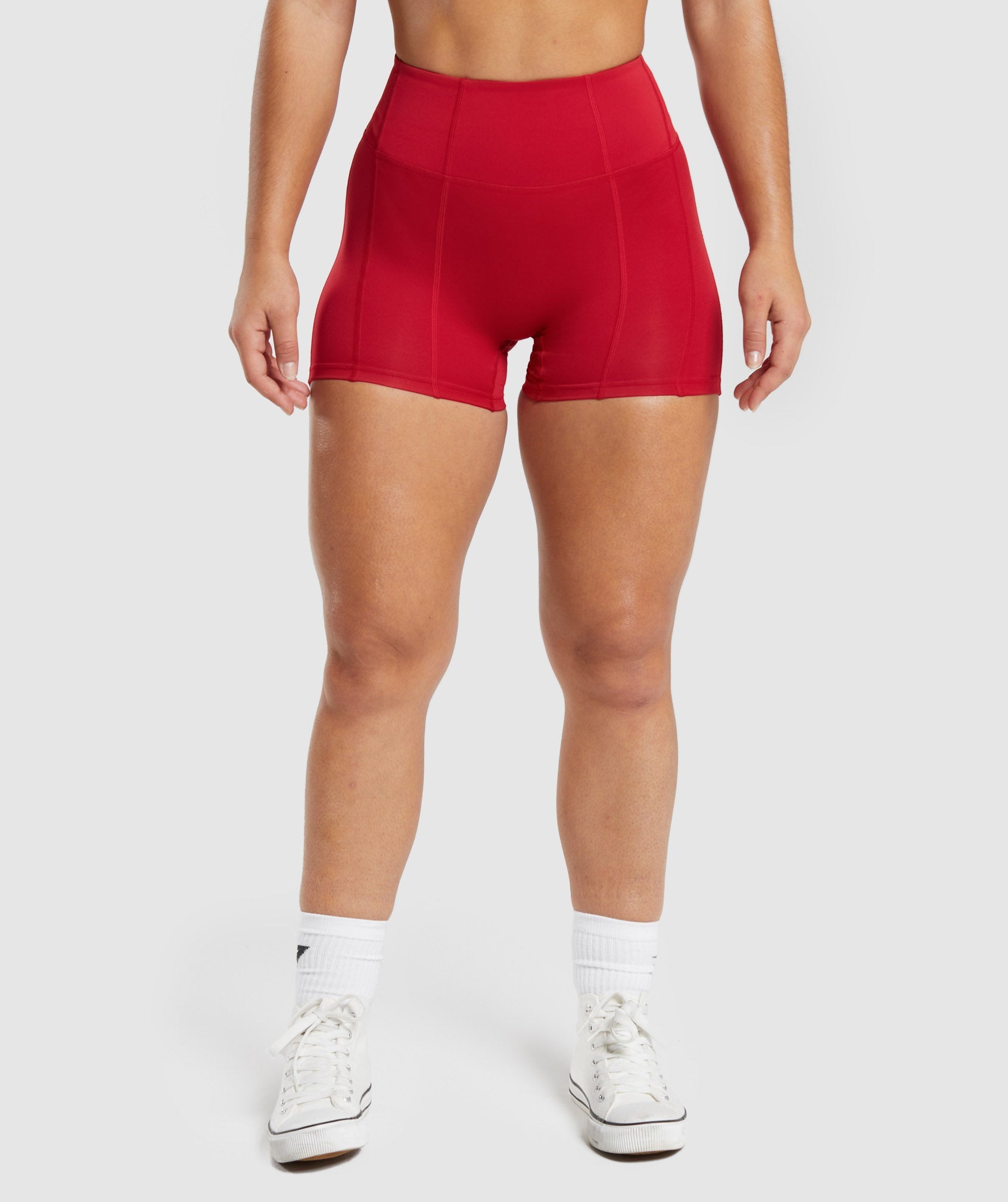 GS Power High Rise Shorts in Carmine Red
