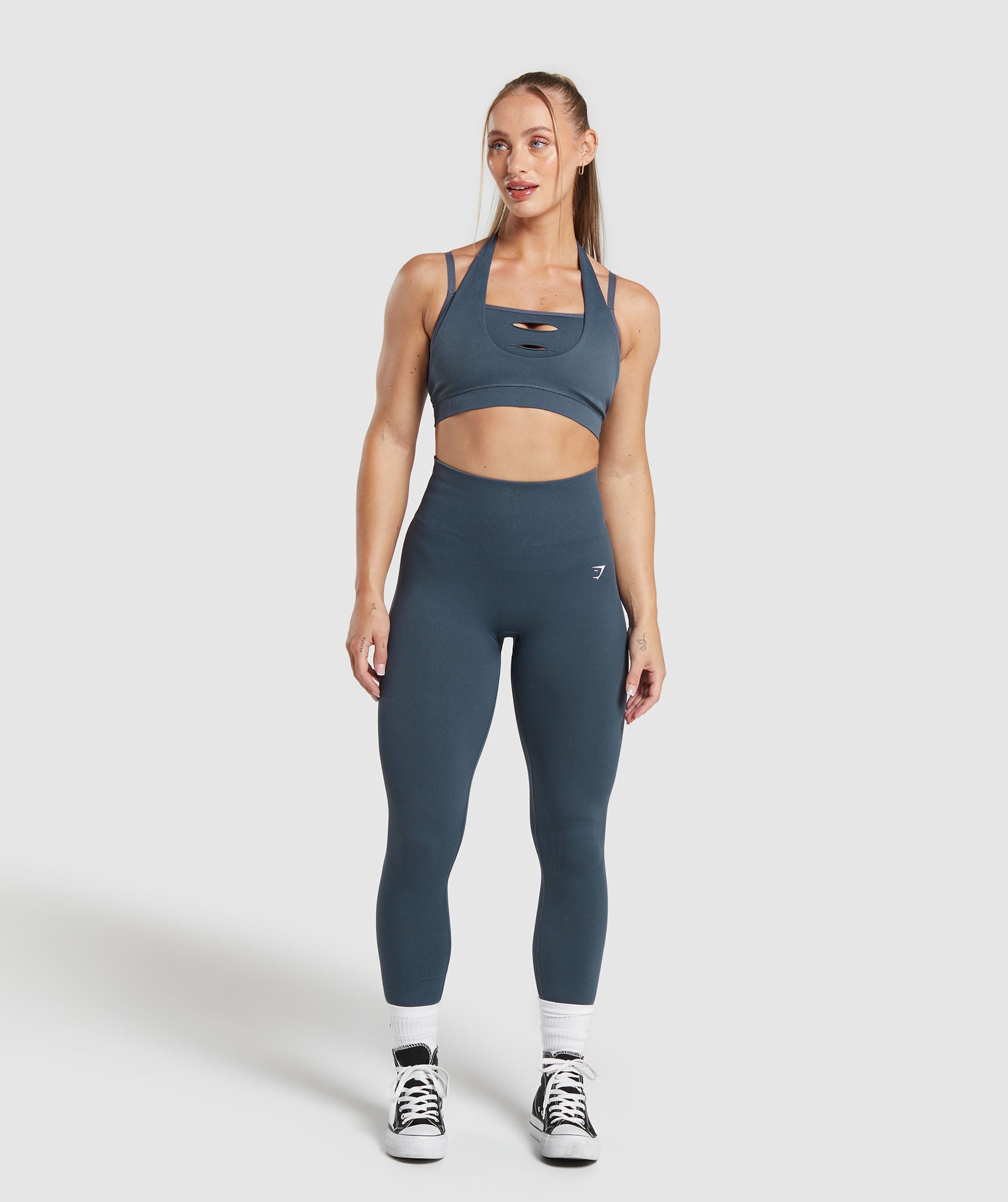 Gains Seamless Bralette in Titanium Blue - view 5