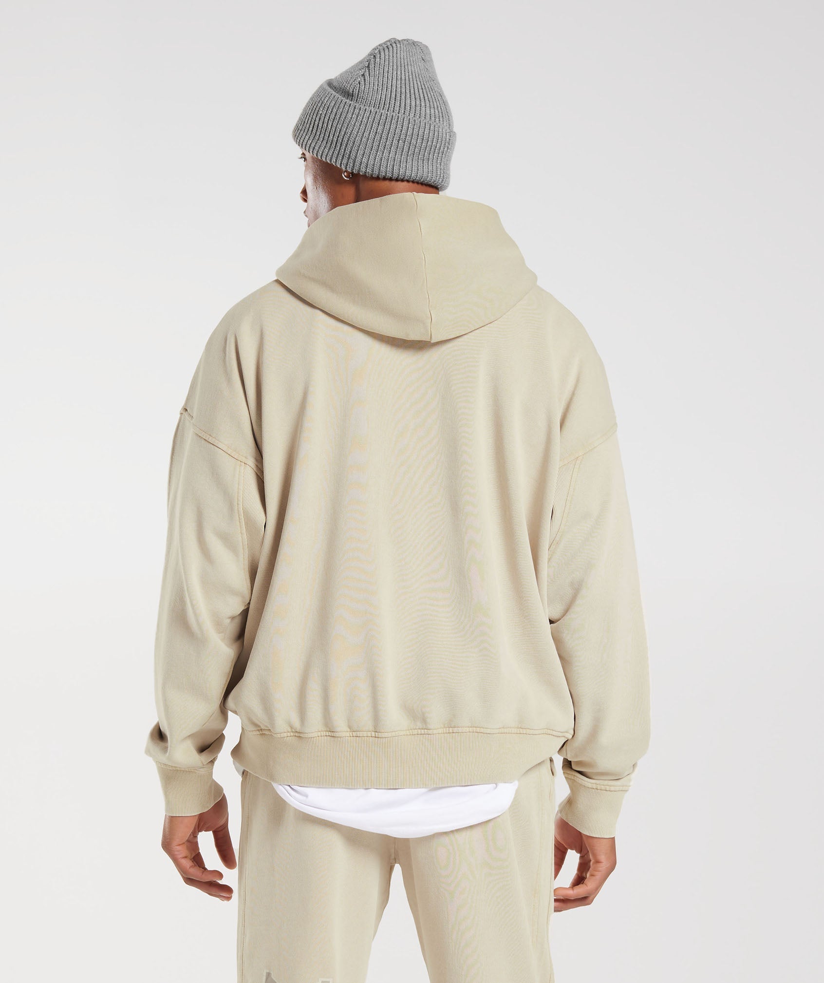 Collegiate Hoodie in Pebble Grey/Acid Wash - view 2