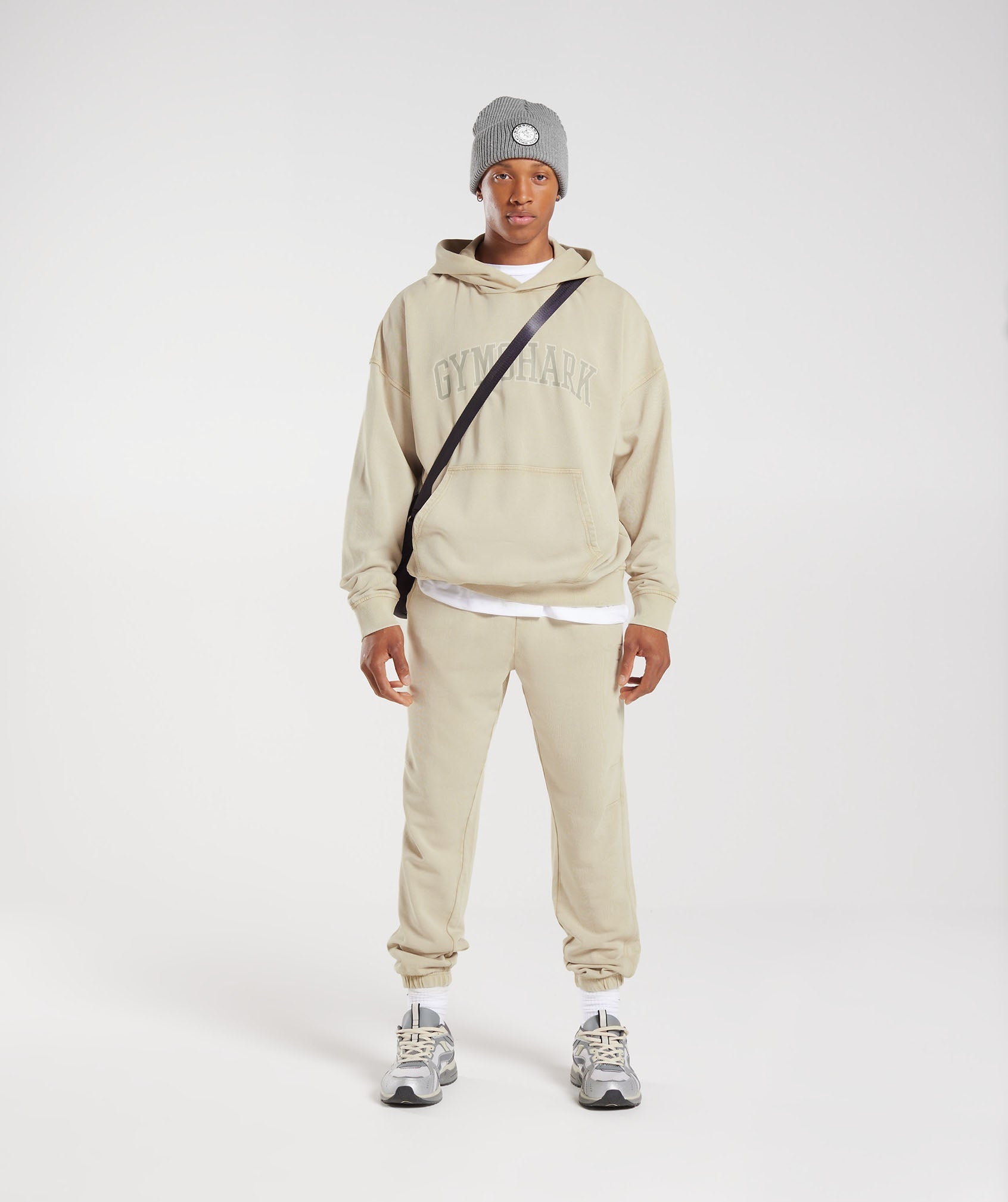 Collegiate Hoodie in Pebble Grey/Acid Wash - view 4