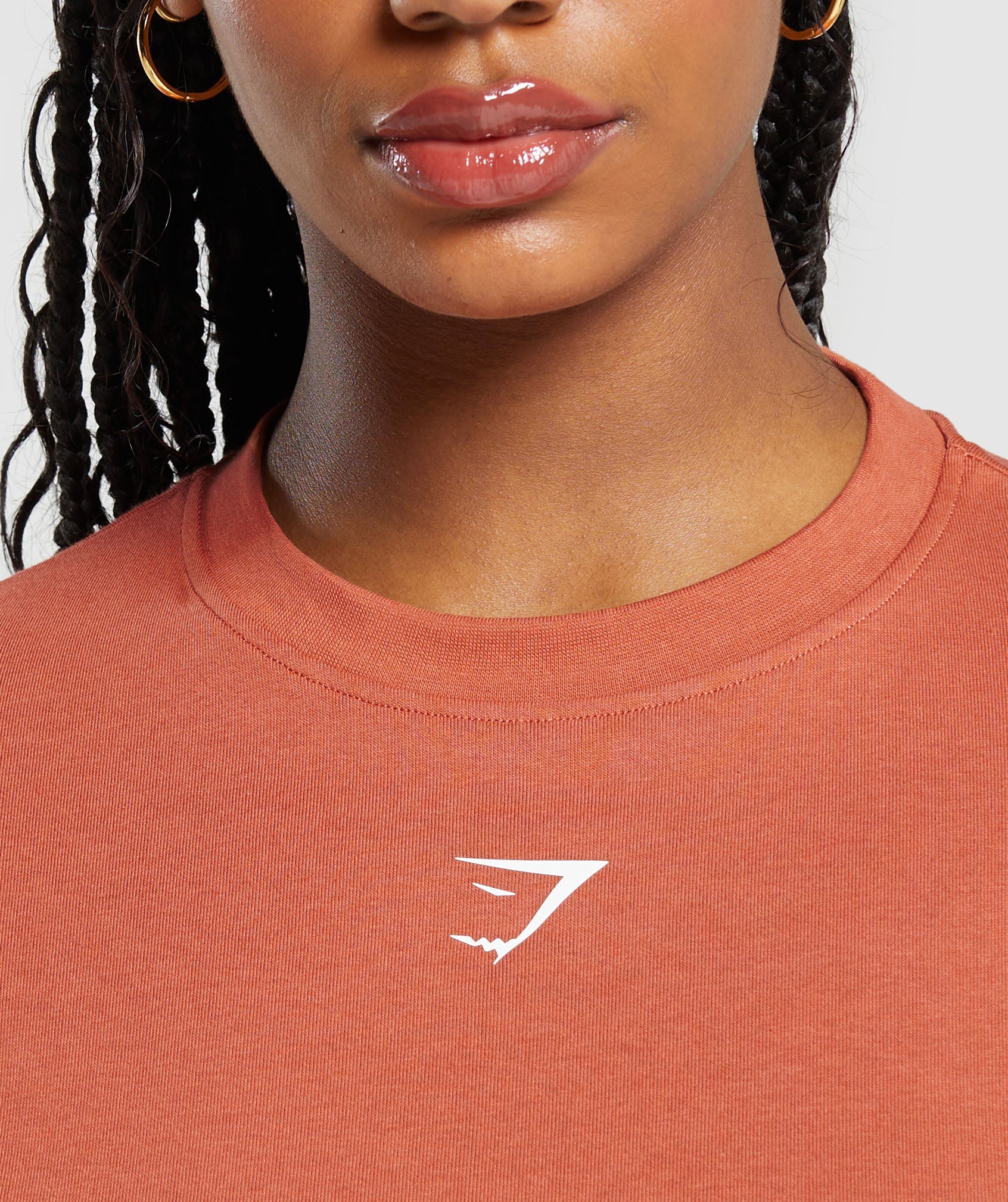 GS Power Oversized T-Shirt in Terracotta Orange - view 6