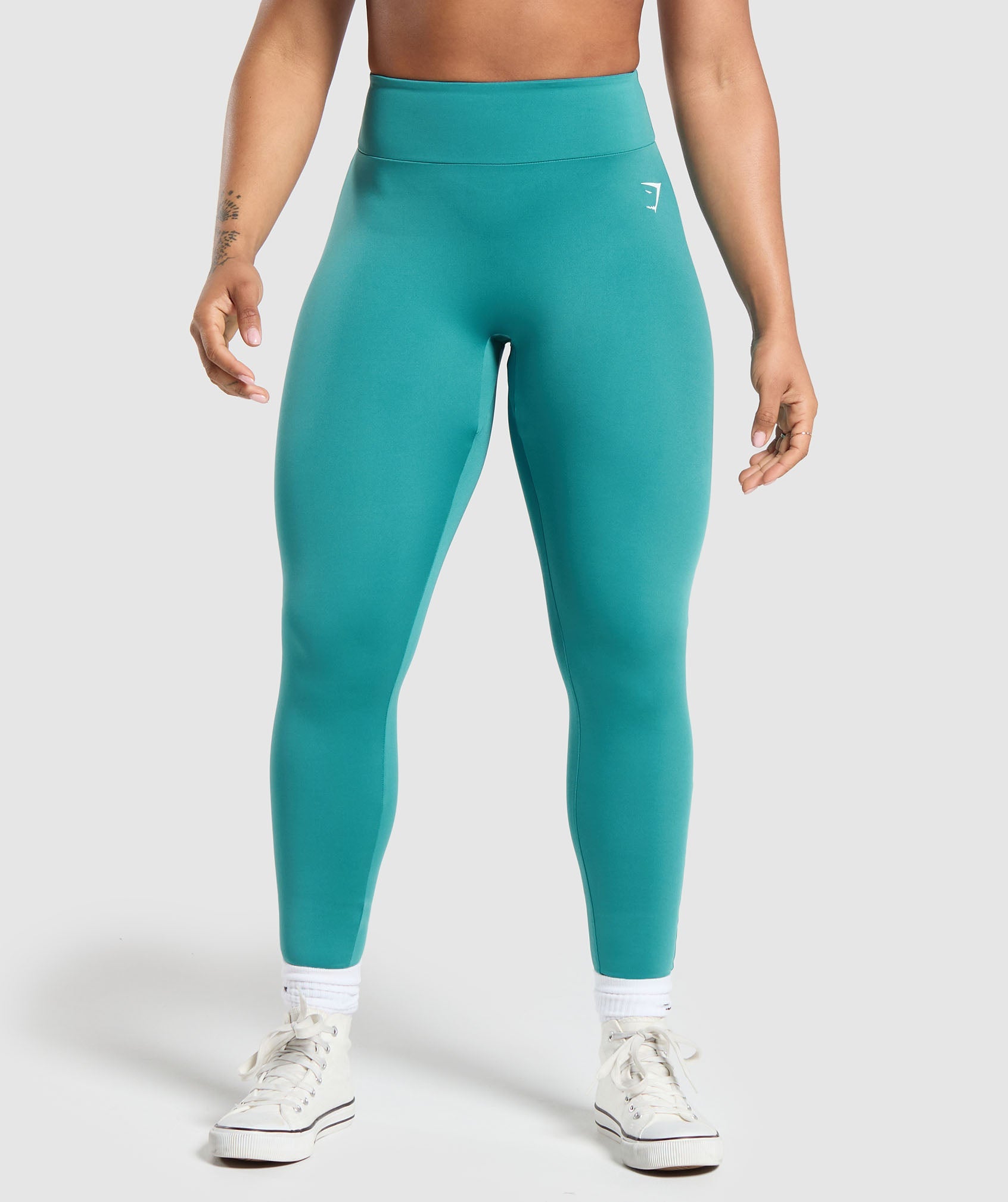 GS Power Short Leggings in Bondi Teal