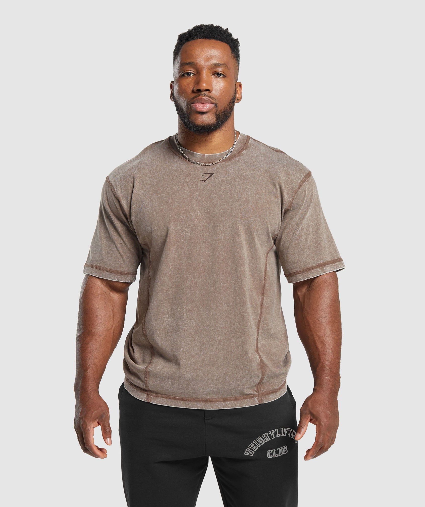 Heritage Washed T-Shirt in Penny Brown - view 2