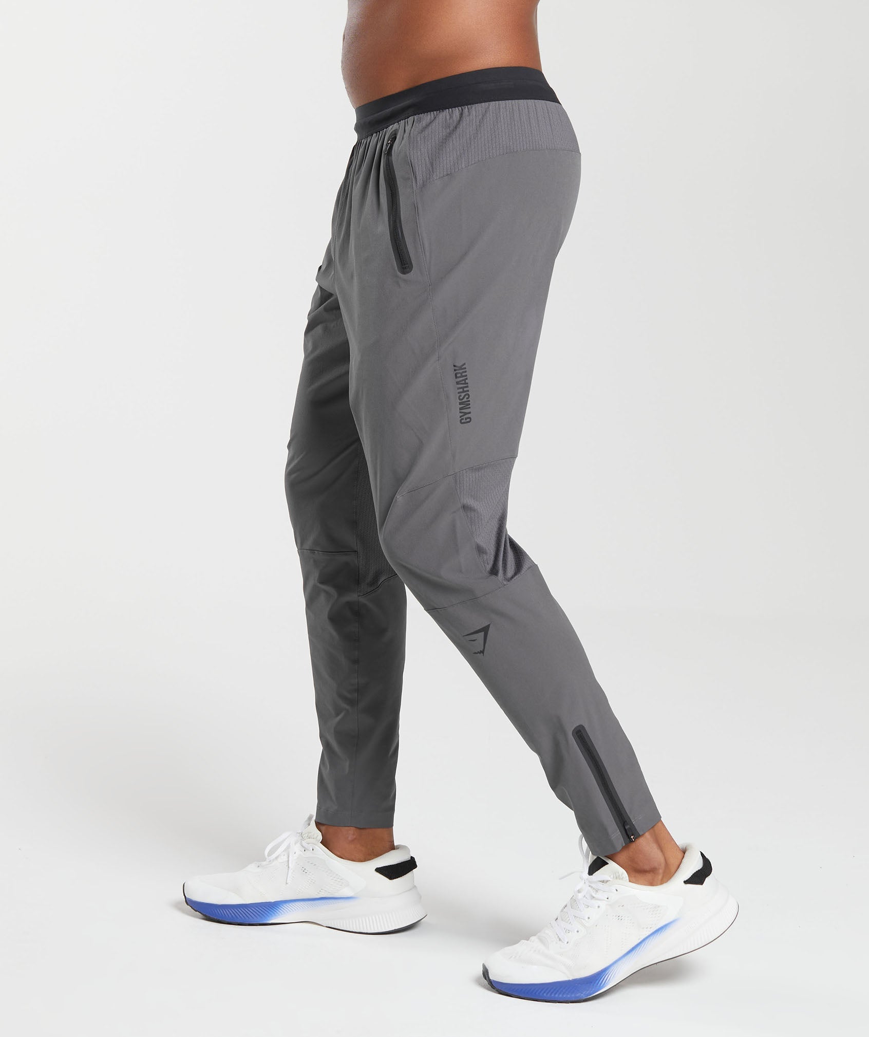 Hybrid Woven Joggers in Silhouette Grey