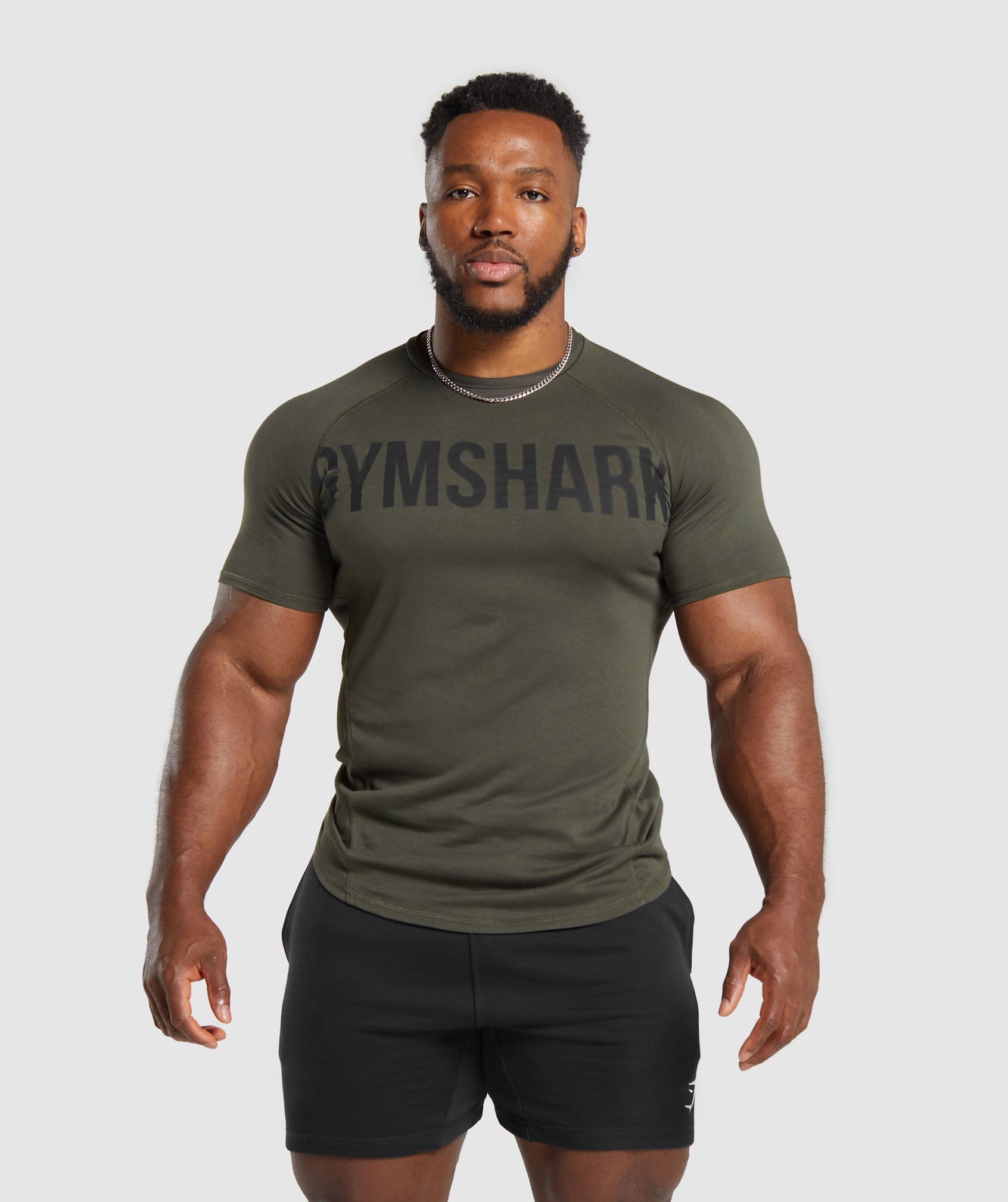Impact Muscle T-Shirt in Strength Green - view 1