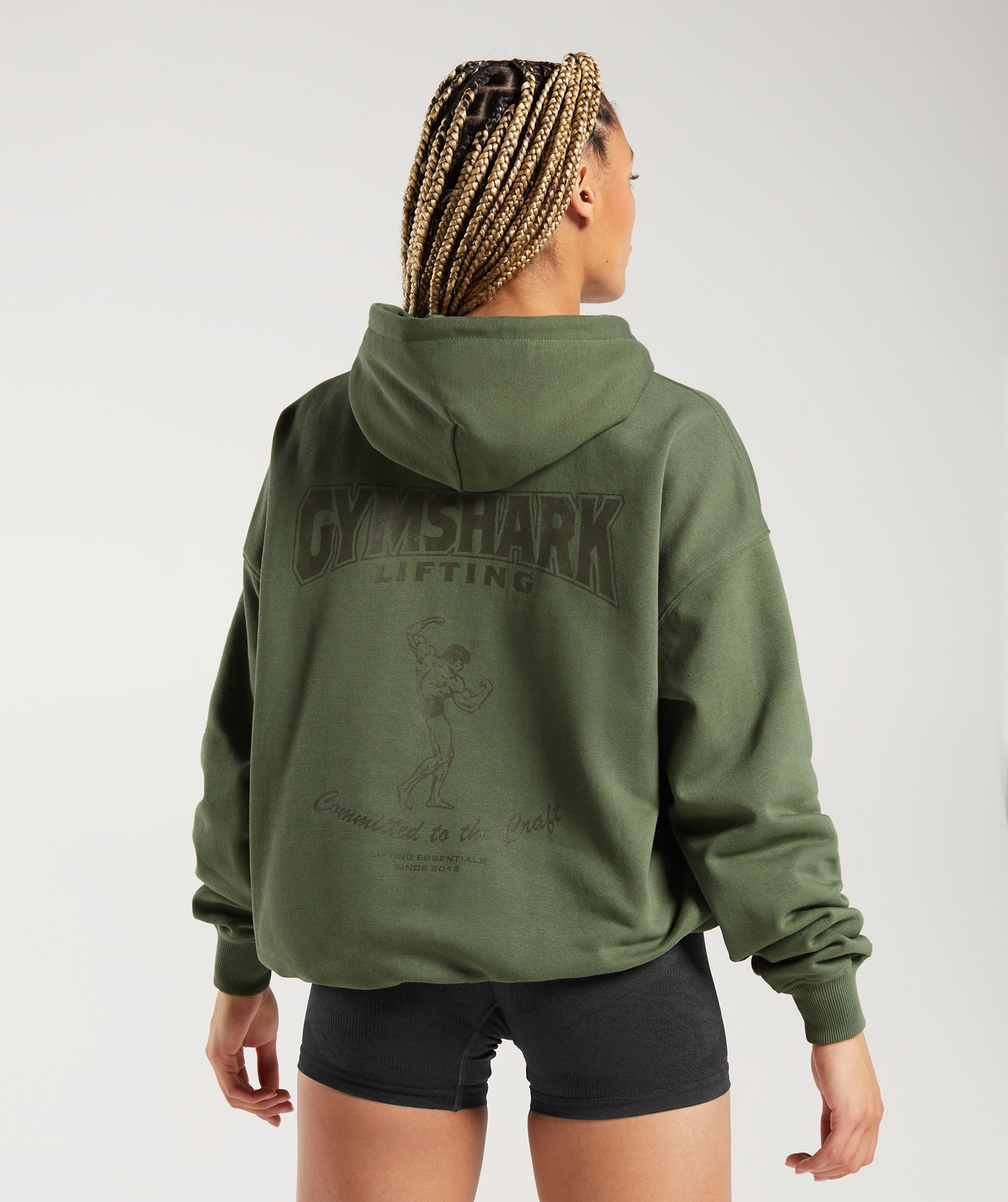Committed To The Craft Hoodie in Green - view 1