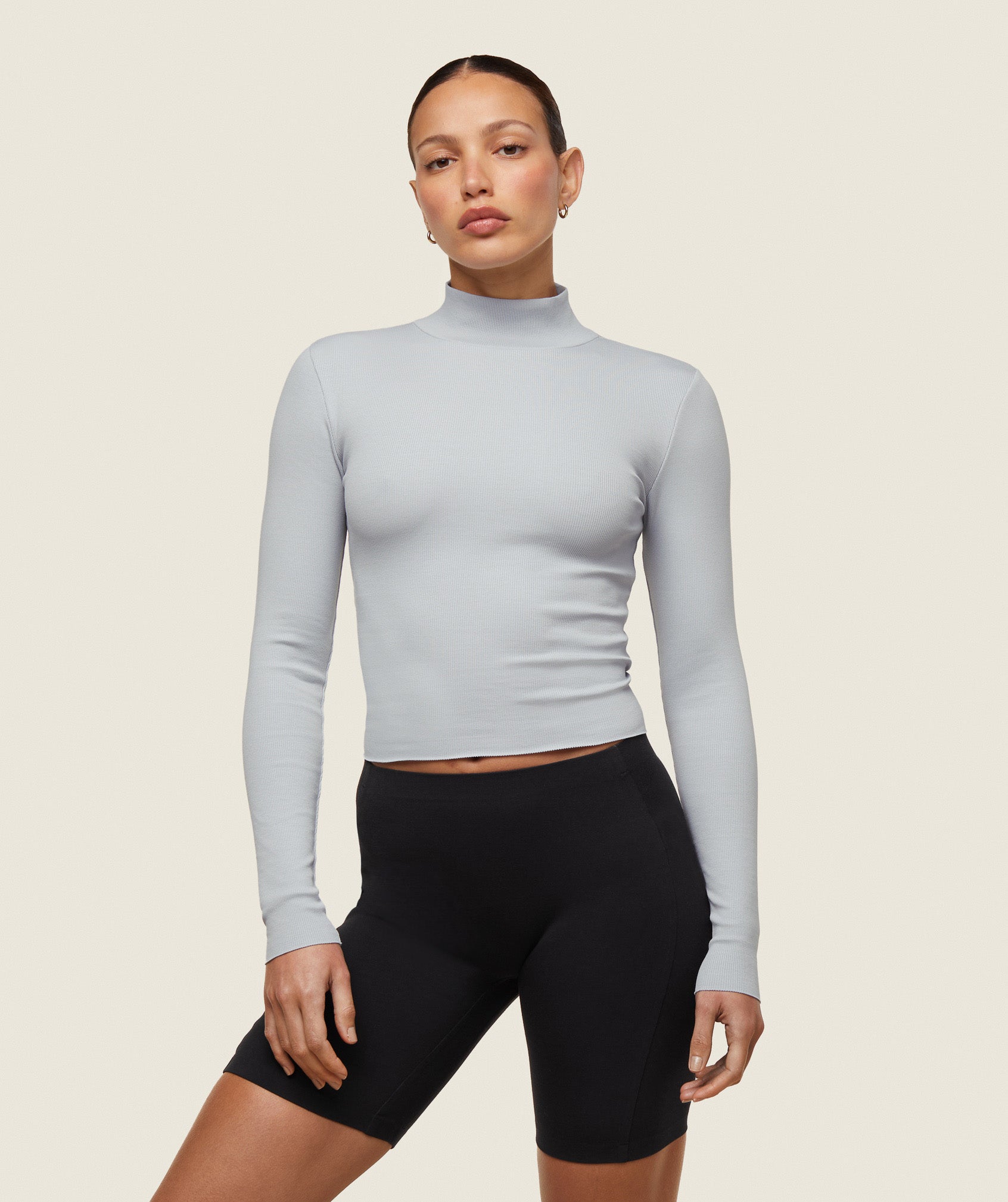 everywear Long Sleeve Ribbed Turtle Neck