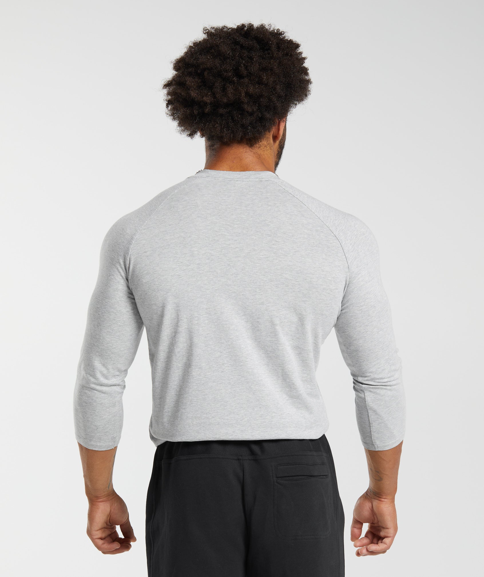 Legacy Henley in Light Grey Marl - view 2