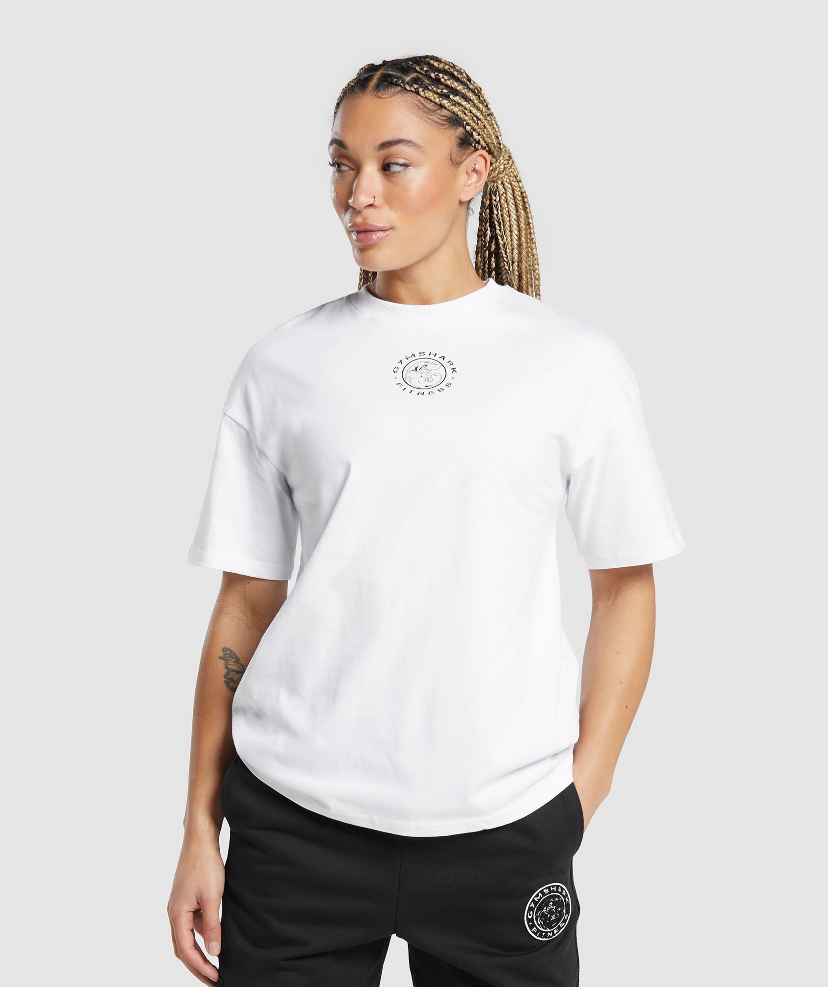 Legacy Oversized T-Shirt in White - view 7