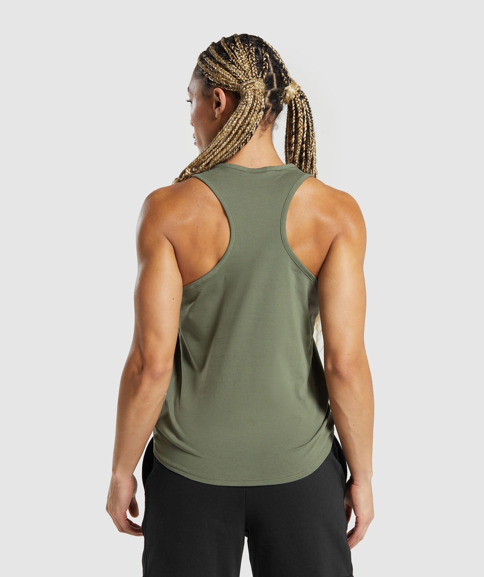 Training Cotton Tank in Base Green - view 2