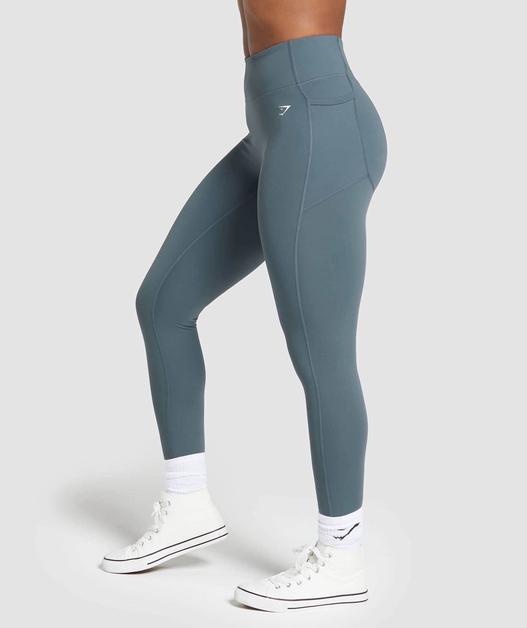 Gymshark Lifting Pocket Leggings - Titanium Blue