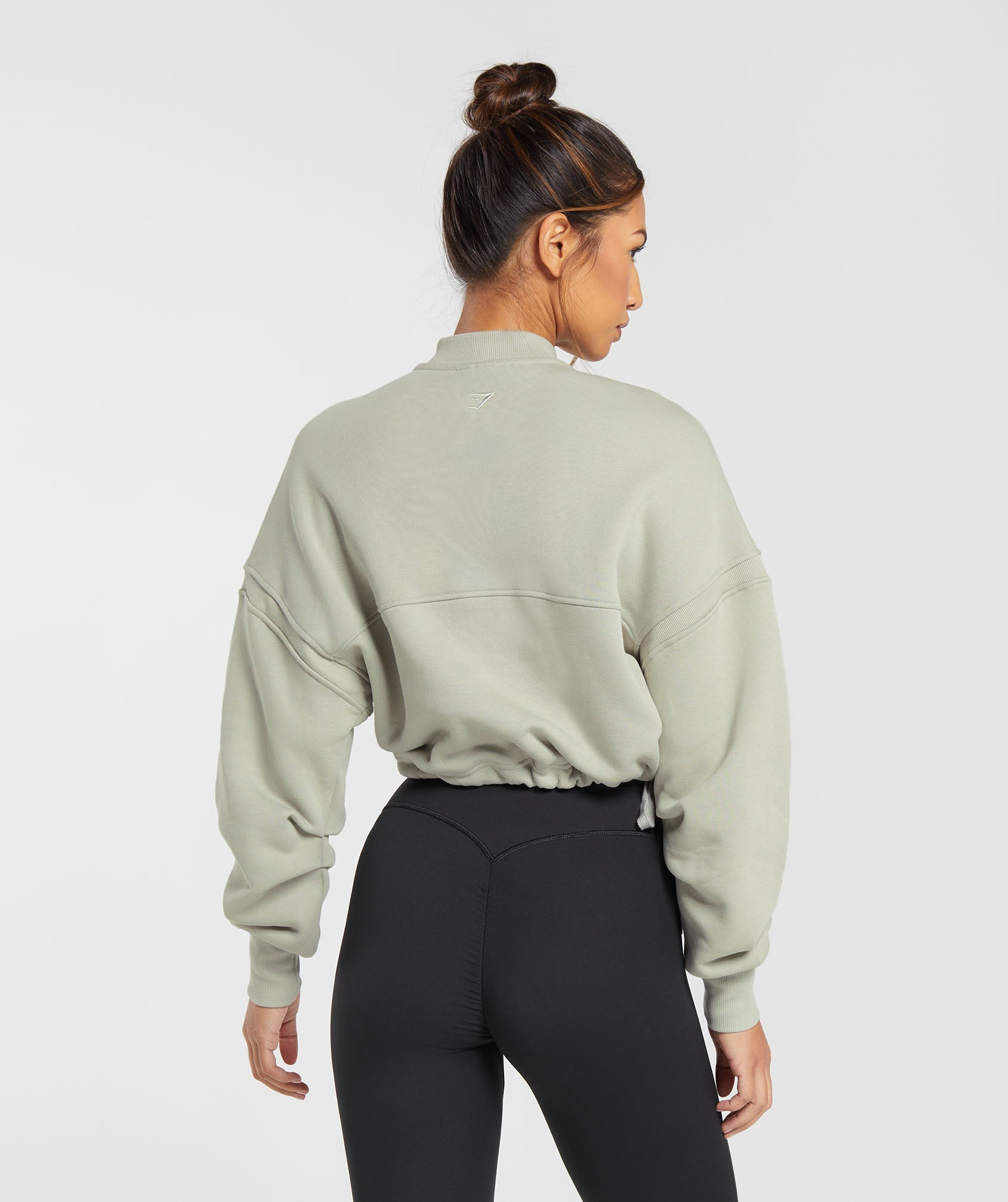 Heavyweight Loopback Sweat Pullover in Stone Grey - view 2