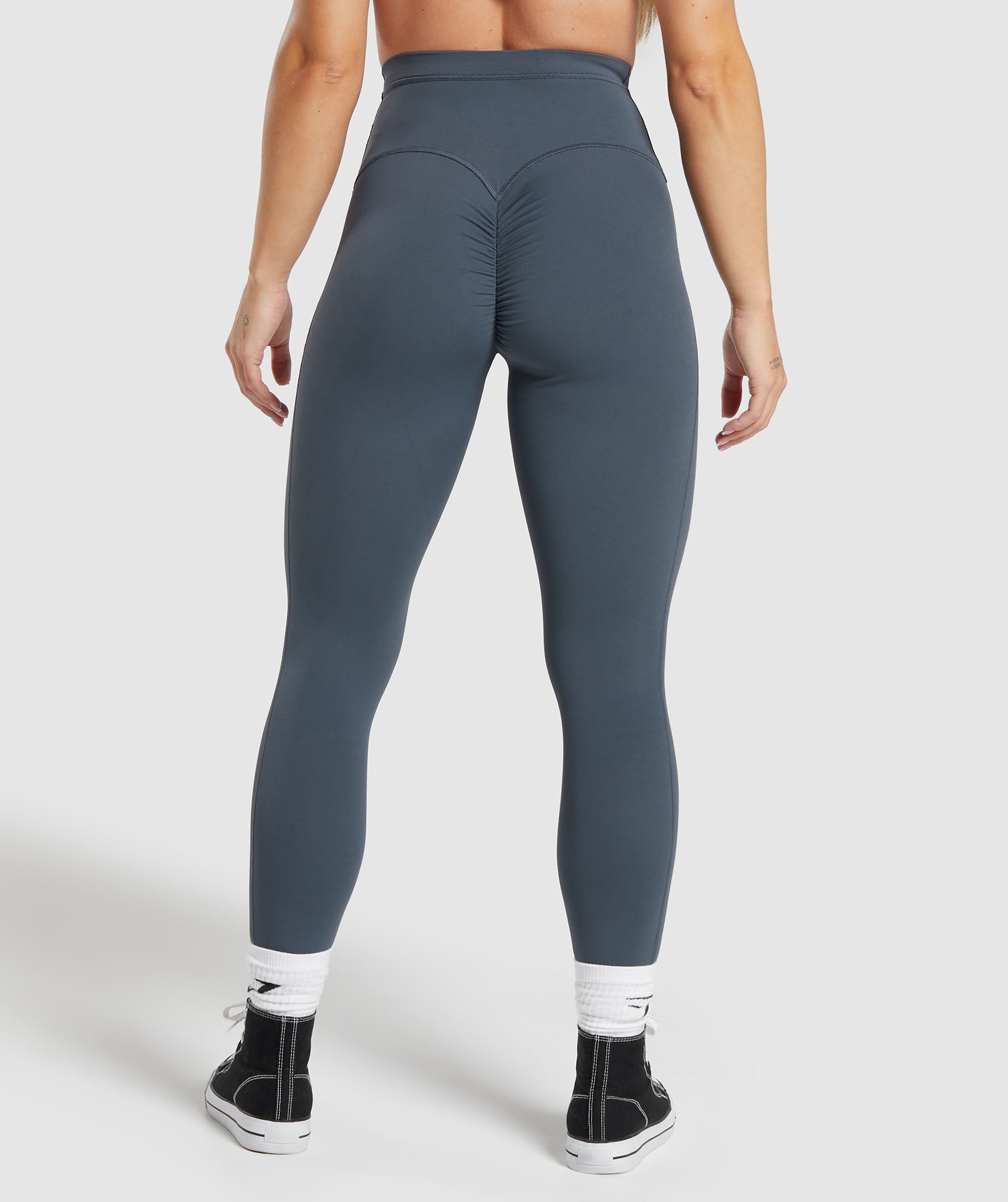 Mesh Waistband Leggings