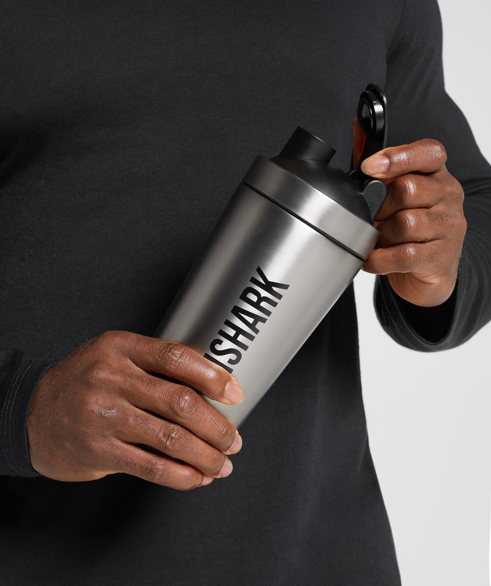 Workout Shaker Bottle Life Happens, Crossfit Helps, Stainless