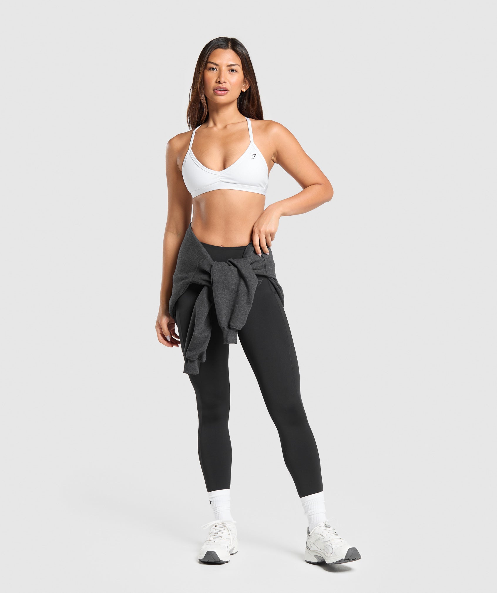 Minimal Sports Bra in White - view 4