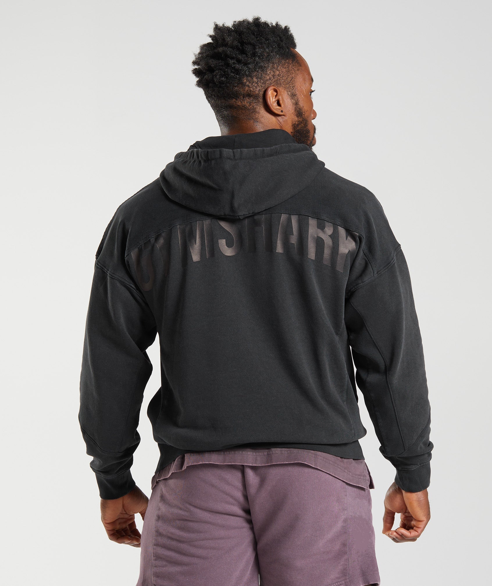 Gymshark Sweatsuits  Mens Collegiate Hoodie Black/Acid Wash -  Mcvallescrivia