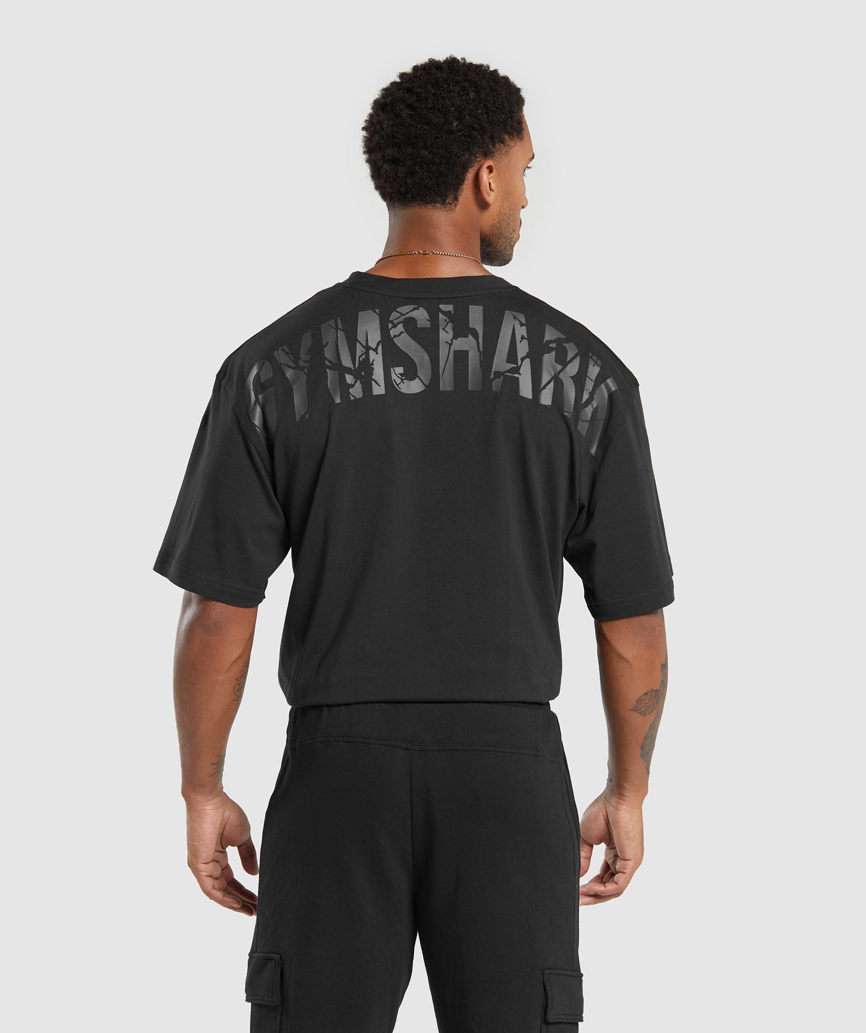 Gymshark Power Washed Short Sleeve Crew - Black