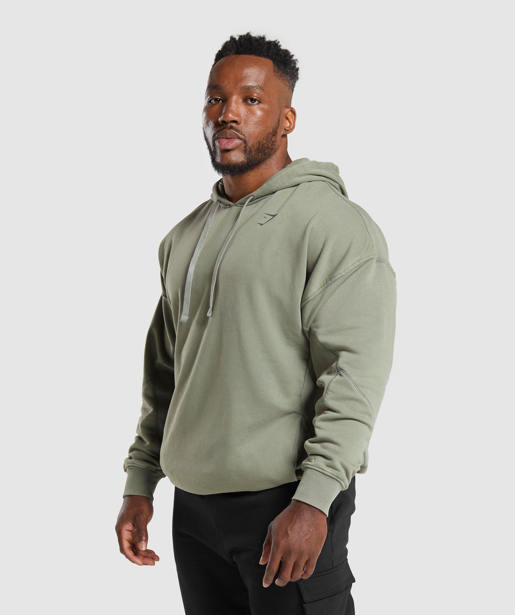 Power Washed Hoodie in Dusk Green - view 3