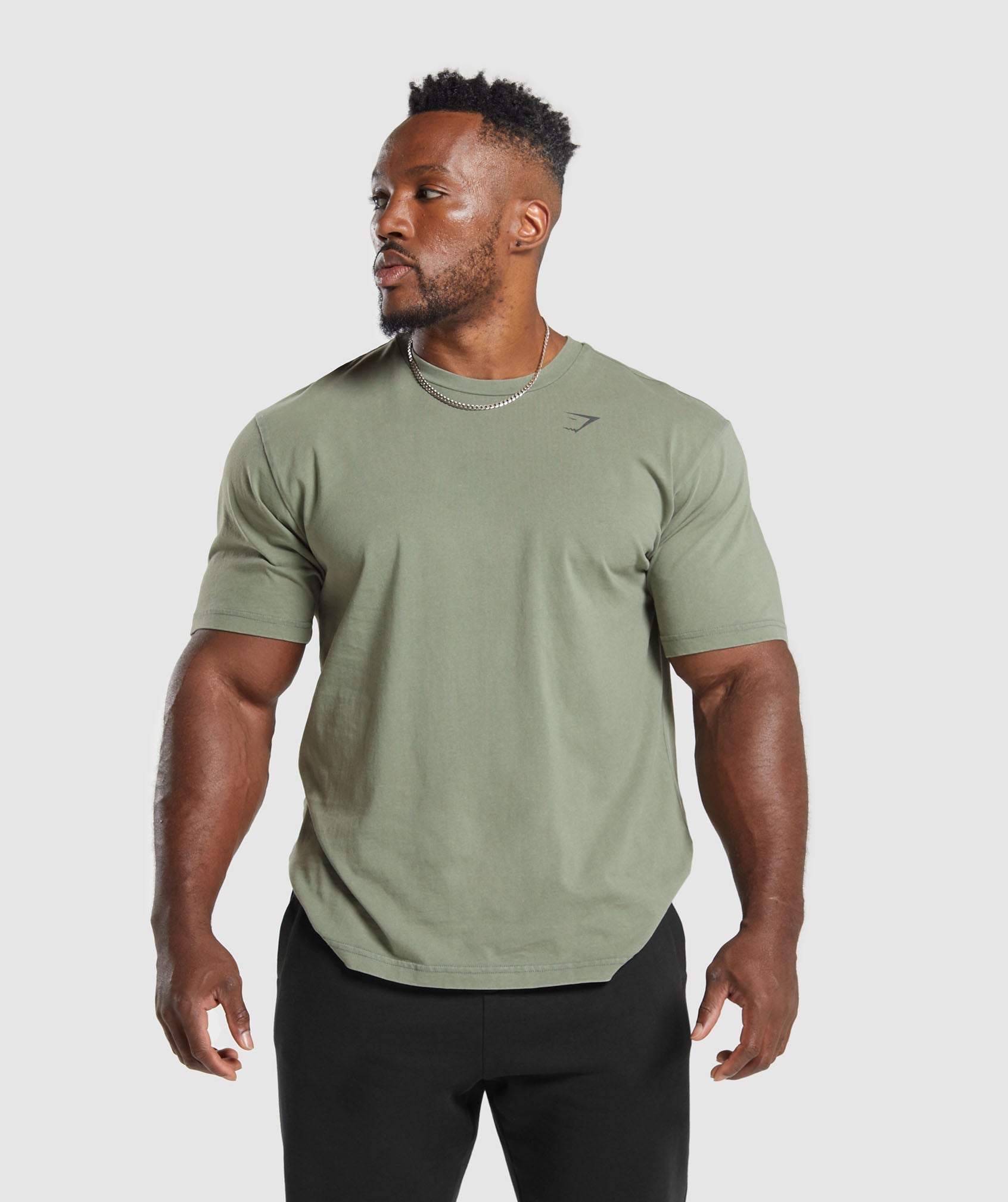 Gymshark Power Washed Crew - Dusk Green