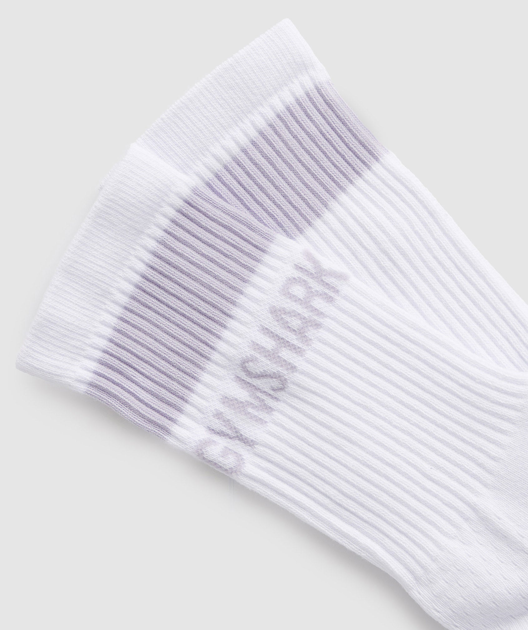 Premium Crew Sock 1pk in White/Moon Purple