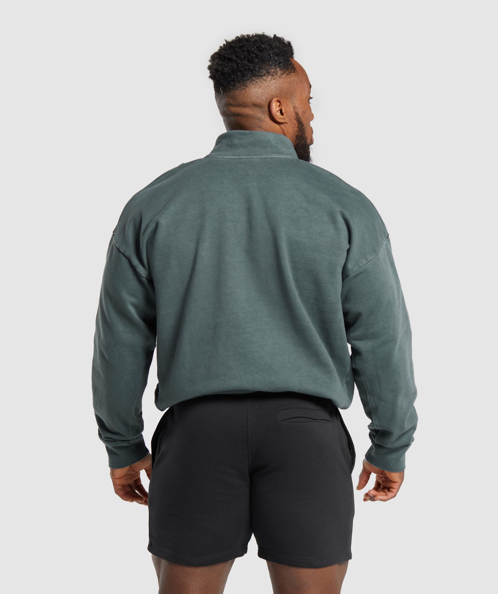 Premium Legacy 1/4 Zip in Cargo Teal - view 2