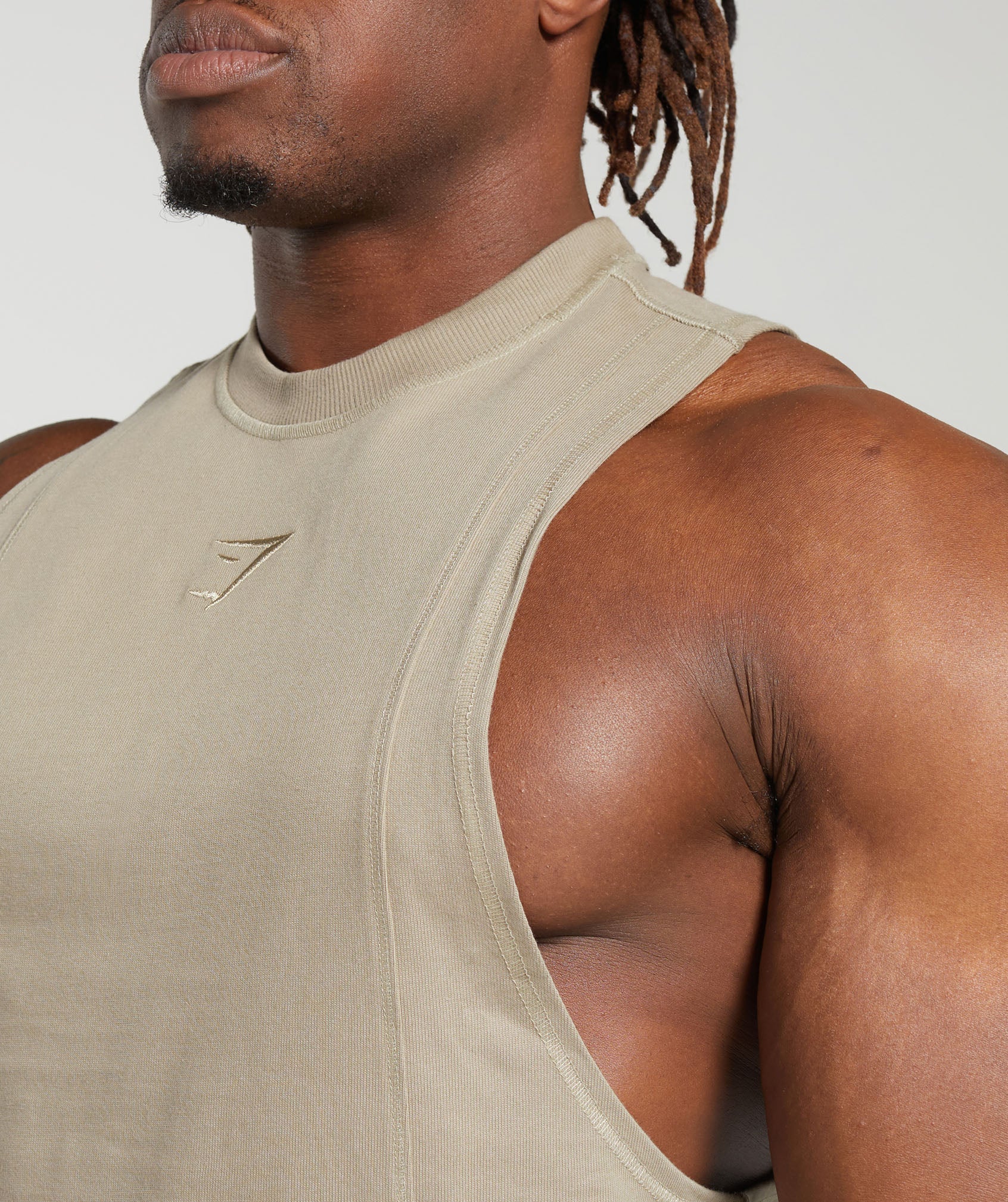 Premium Lifting Drop Arm Tank in Sand Brown - view 5