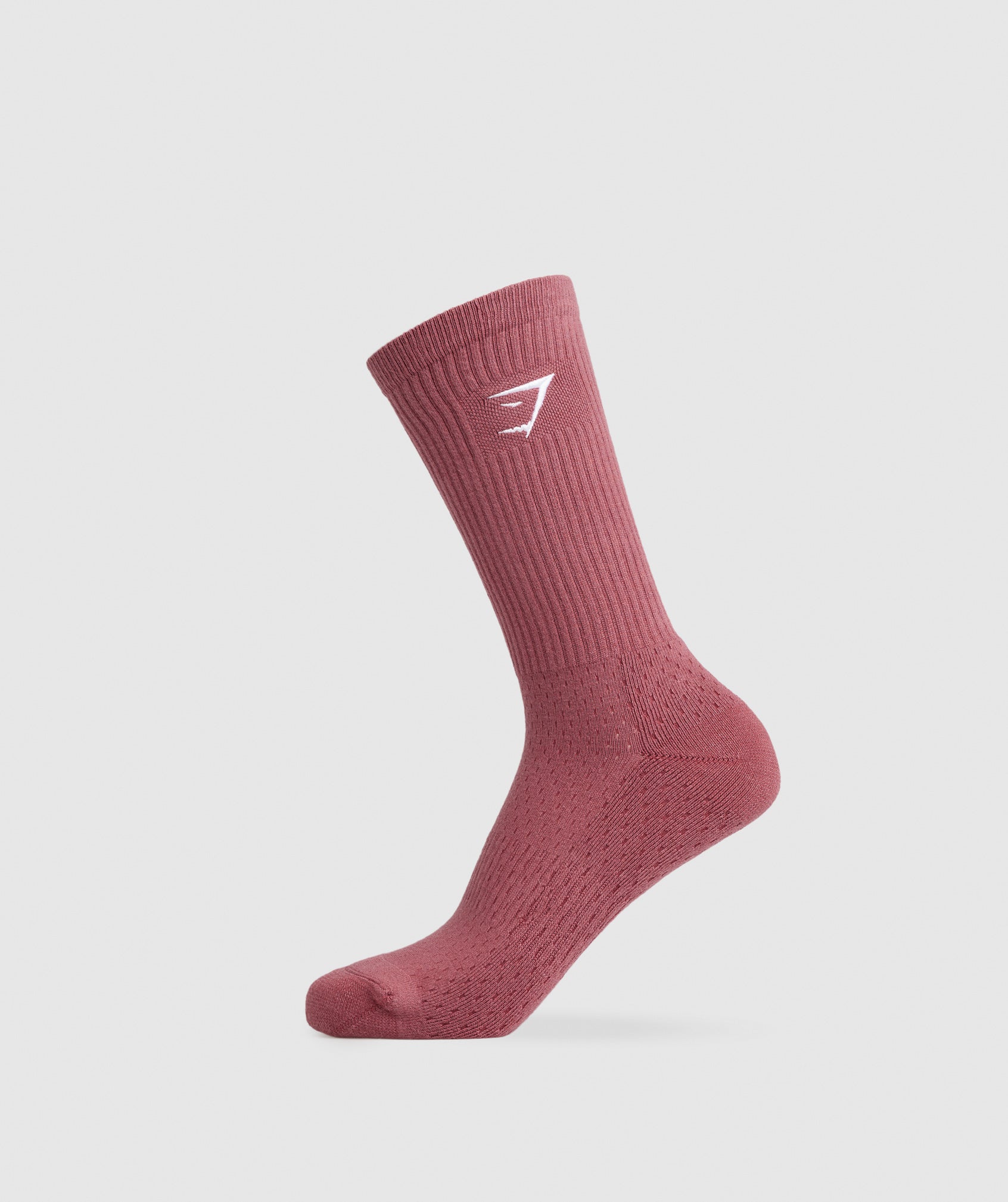 Gymshark Embroidered Sharkhead Crew Socks - Black – Client 446